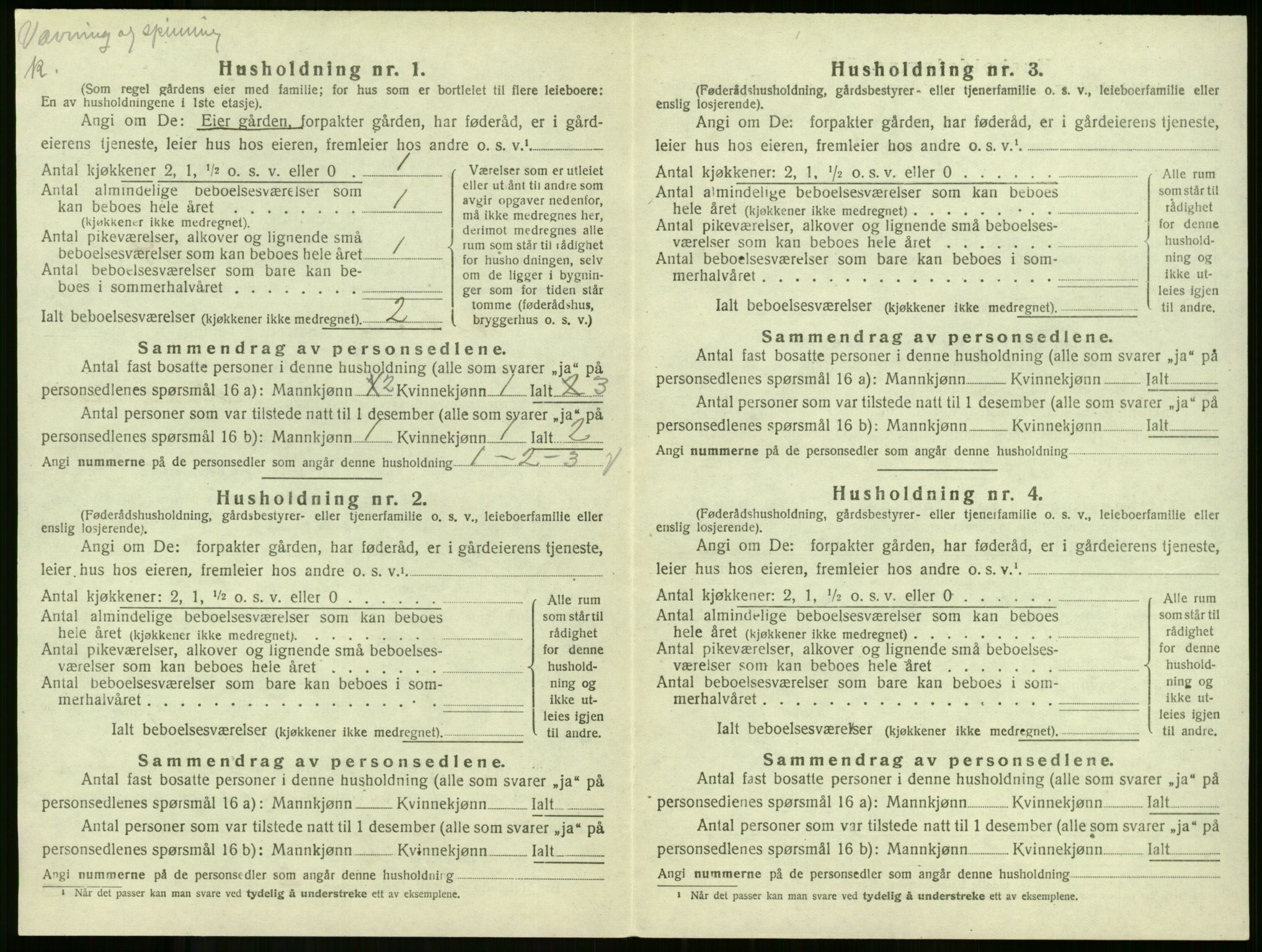 SAKO, 1920 census for Andebu, 1920, p. 1027