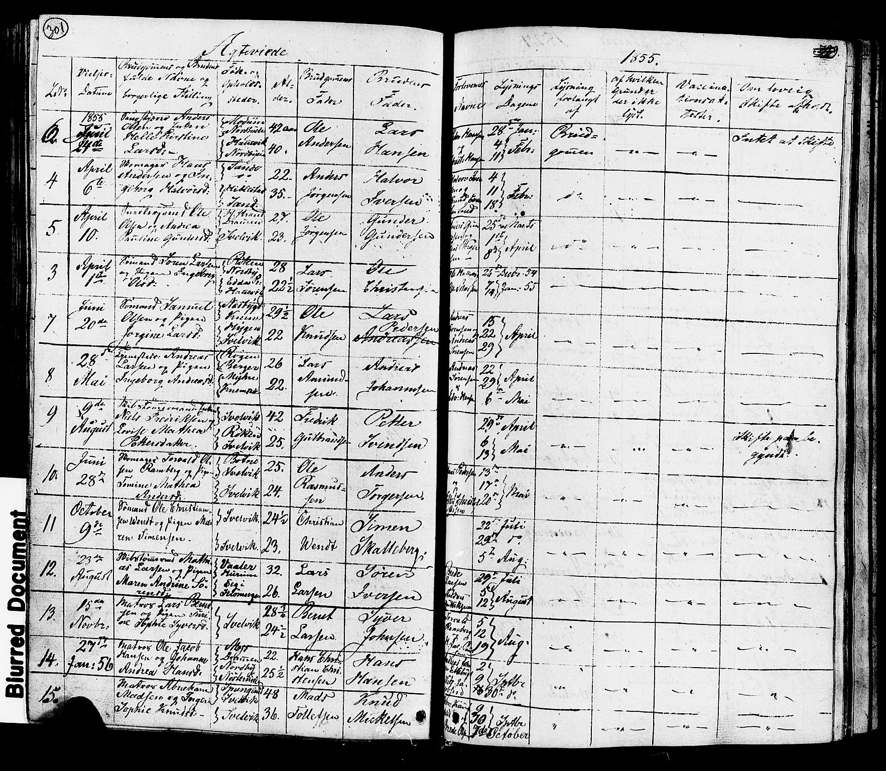 Hurum kirkebøker, SAKO/A-229/G/Ga/L0002: Parish register (copy) no. I 2, 1827-1857, p. 301