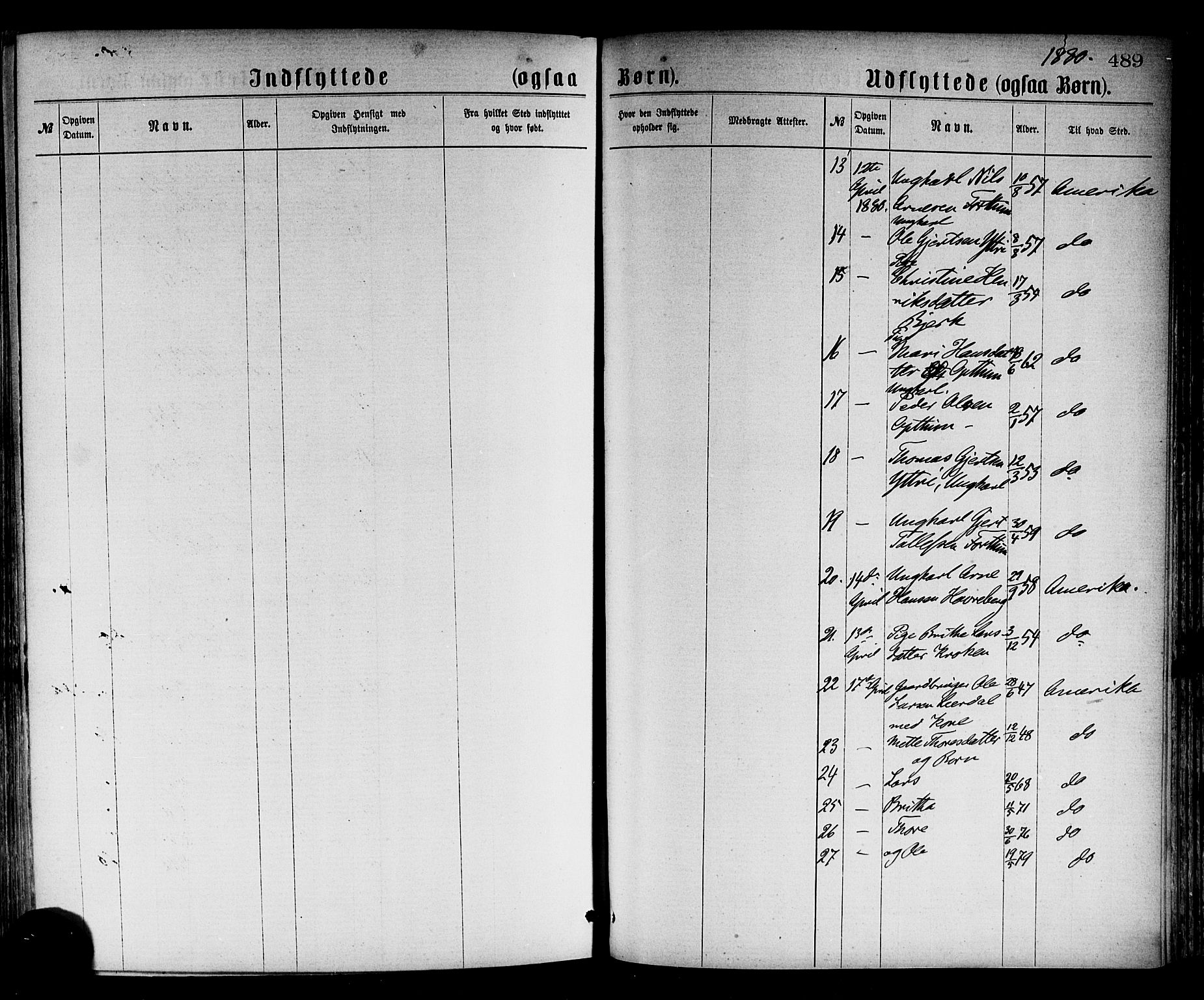 Luster sokneprestembete, AV/SAB-A-81101/H/Haa/Haaa/L0010: Parish register (official) no. A 10, 1871-1886, p. 489