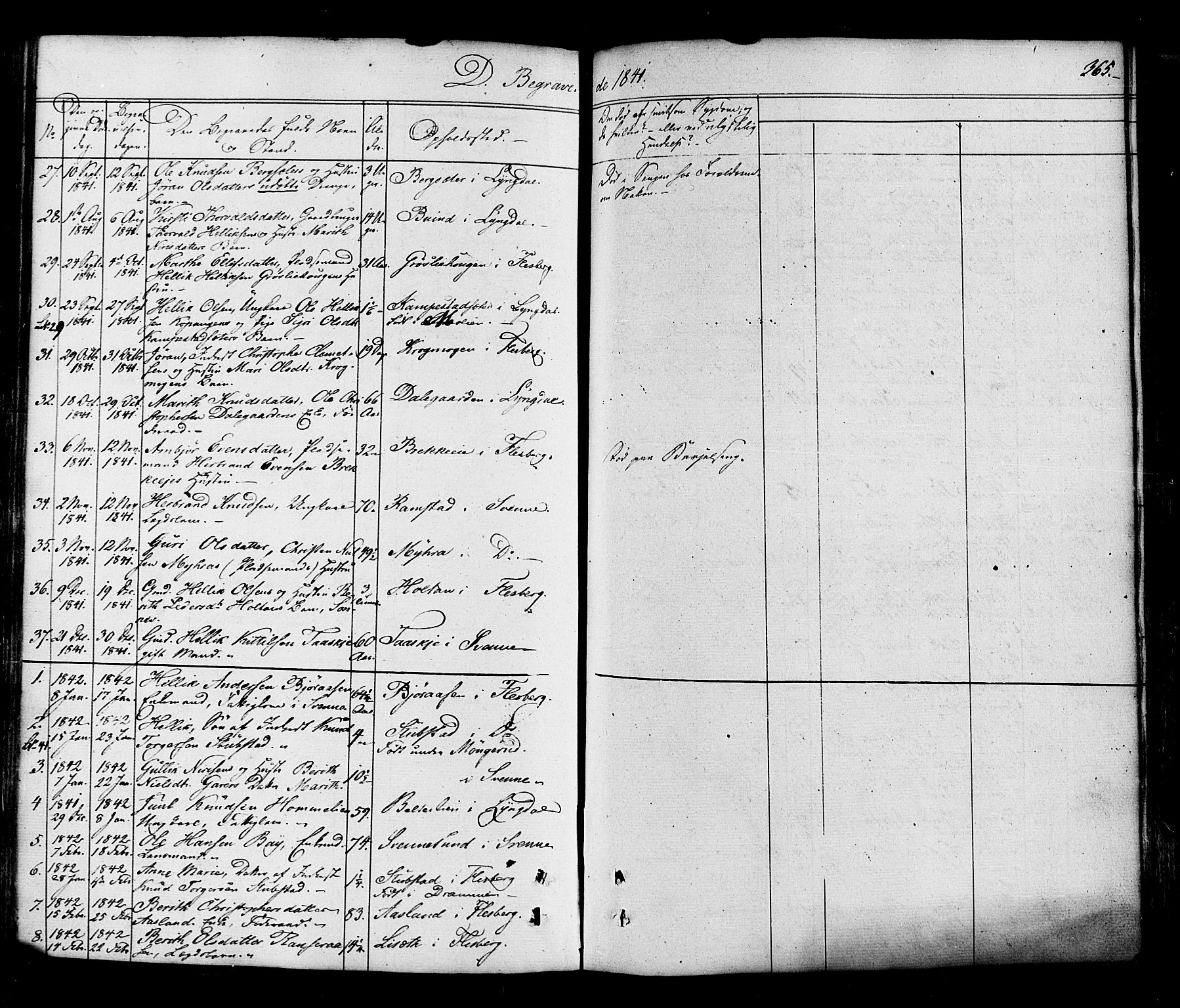 Flesberg kirkebøker, SAKO/A-18/F/Fa/L0006: Parish register (official) no. I 6, 1834-1860, p. 365