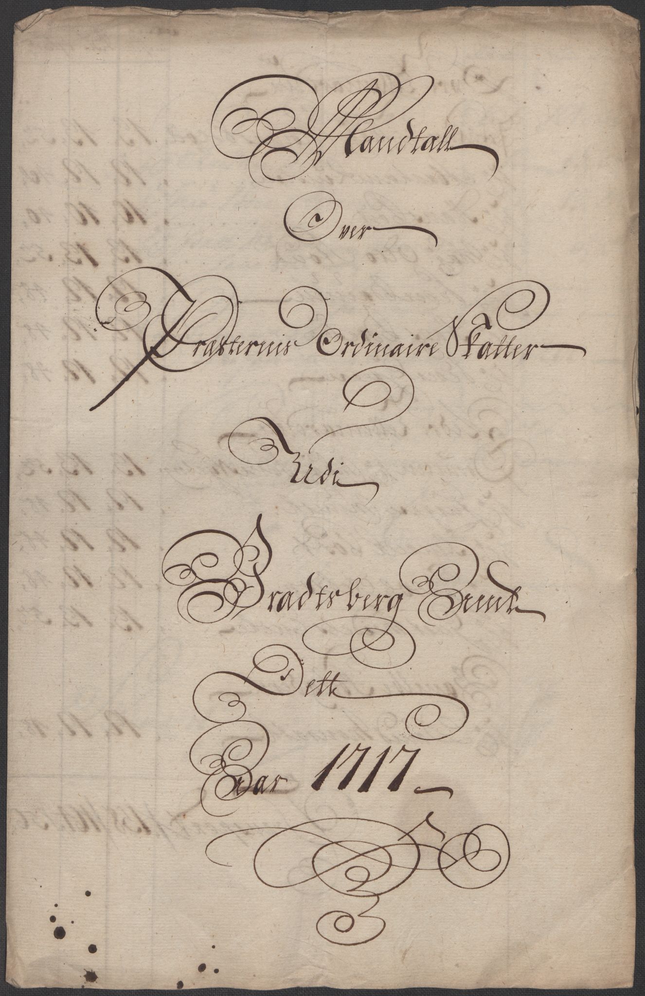 Rentekammeret inntil 1814, Reviderte regnskaper, Fogderegnskap, AV/RA-EA-4092/R36/L2129: Fogderegnskap Øvre og Nedre Telemark og Bamble, 1717, p. 84