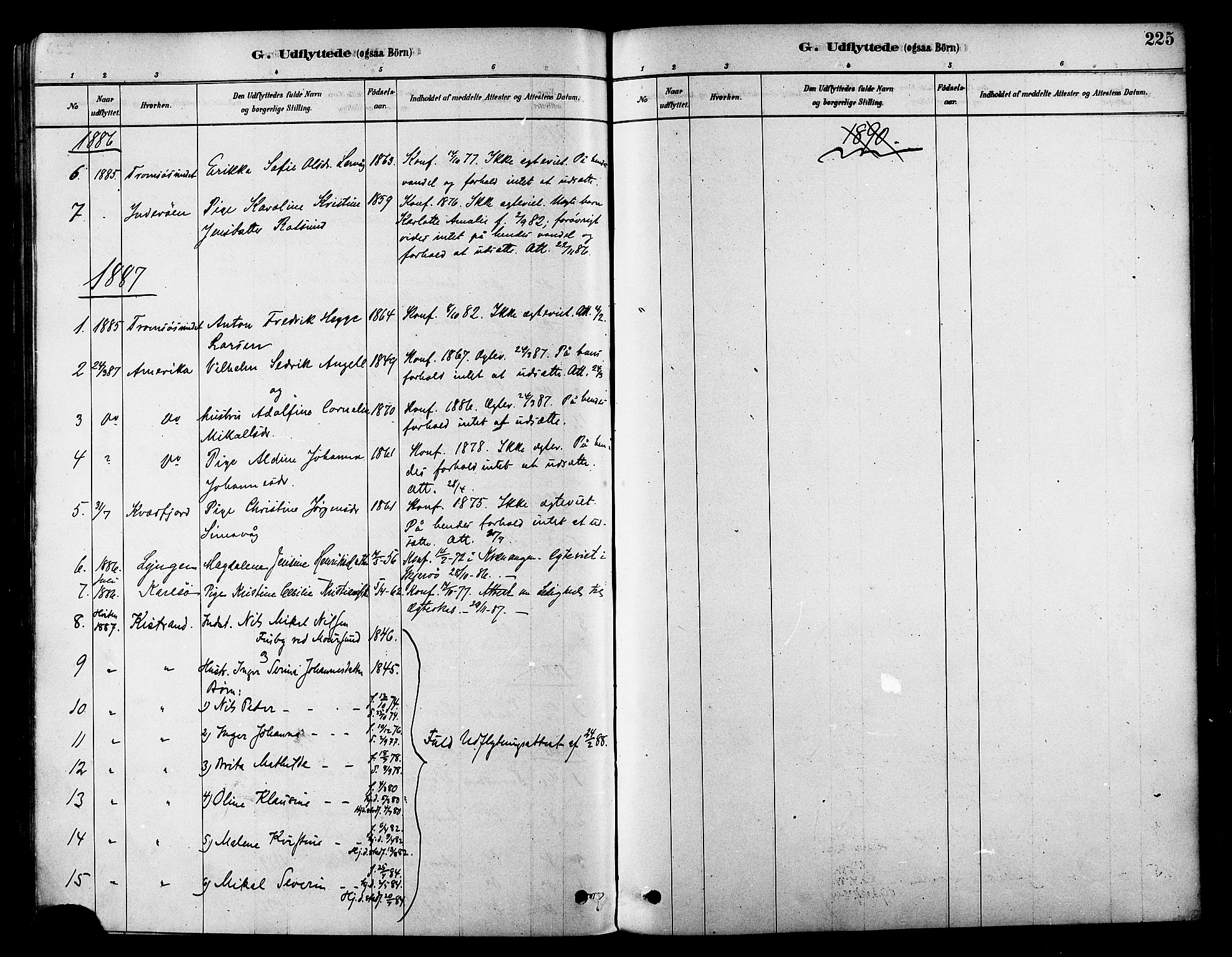 Skjervøy sokneprestkontor, AV/SATØ-S-1300/H/Ha/Haa/L0009kirke: Parish register (official) no. 9, 1878-1887, p. 225