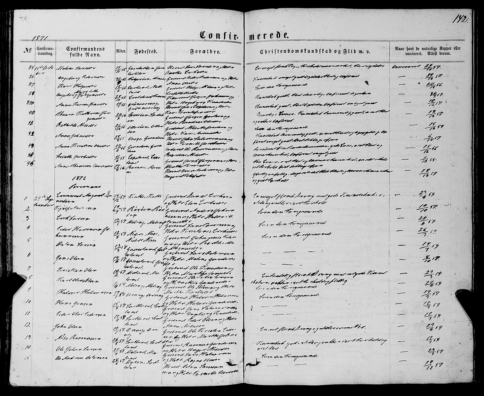 Finnås sokneprestembete, SAB/A-99925/H/Ha/Haa/Haaa/L0008: Parish register (official) no. A 8, 1863-1872, p. 142