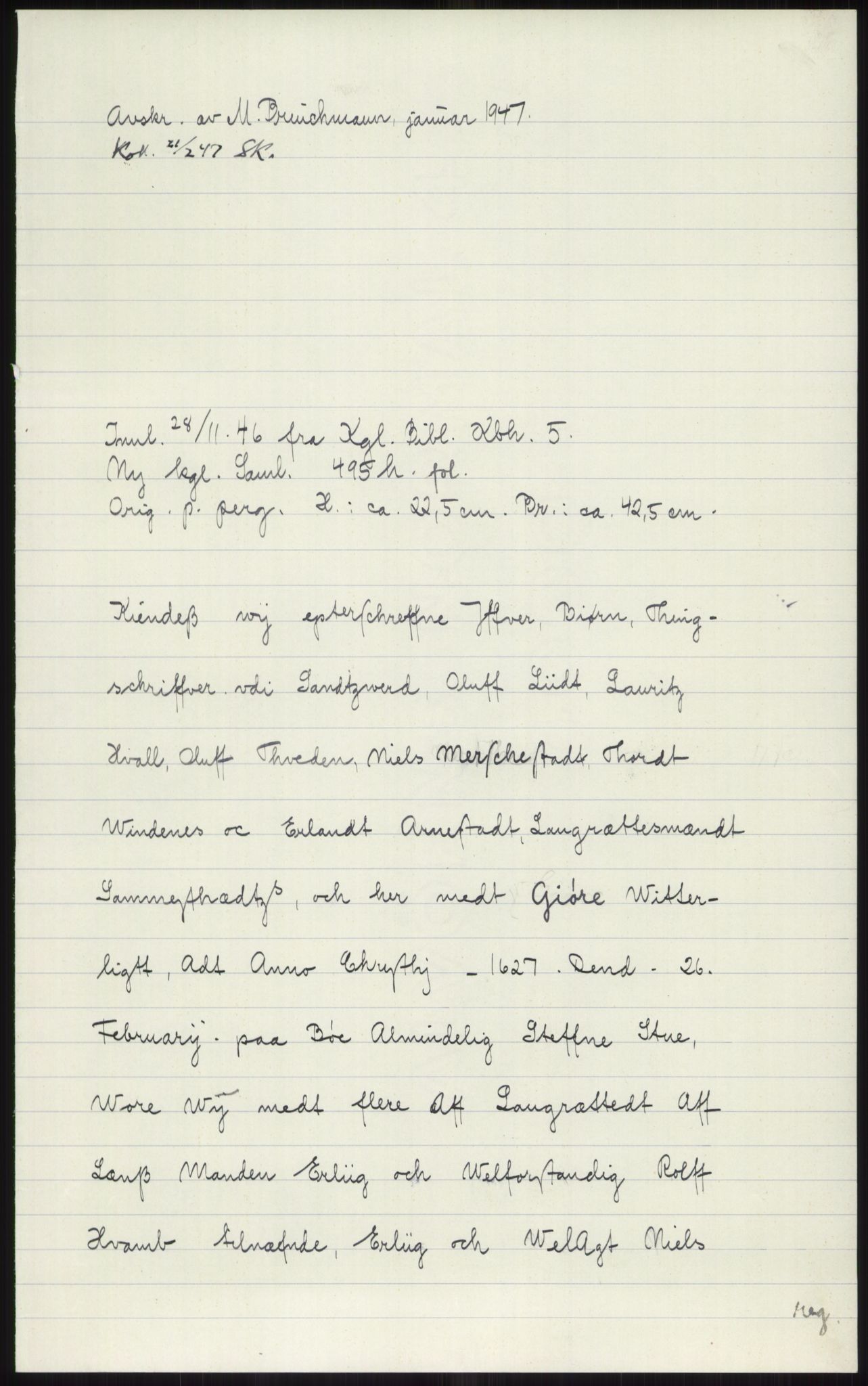 Samlinger til kildeutgivelse, Diplomavskriftsamlingen, AV/RA-EA-4053/H/Ha, p. 1625