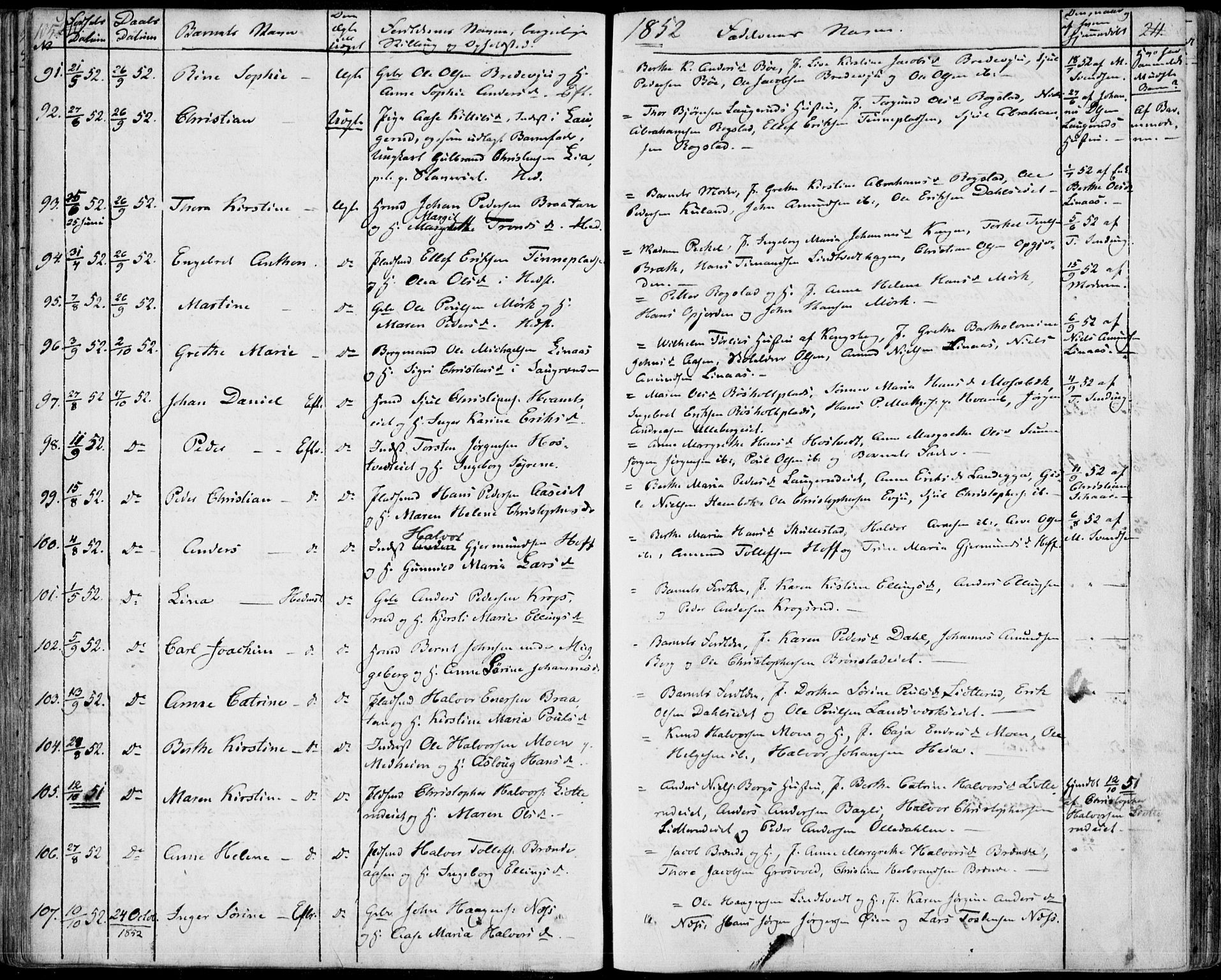 Sandsvær kirkebøker, AV/SAKO-A-244/F/Fa/L0005: Parish register (official) no. I 5, 1840-1856, p. 210-211