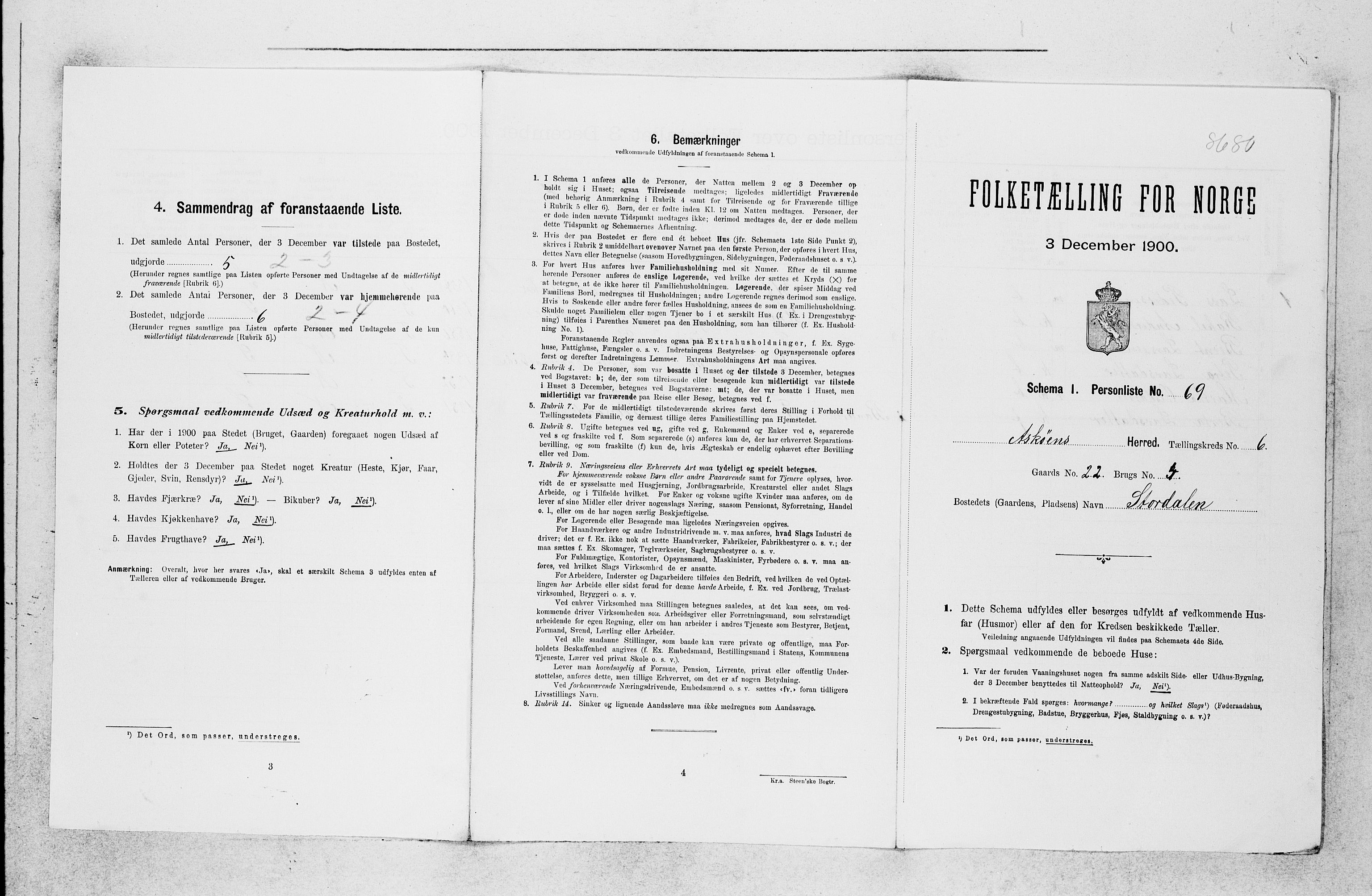 SAB, 1900 census for Askøy, 1900, p. 913