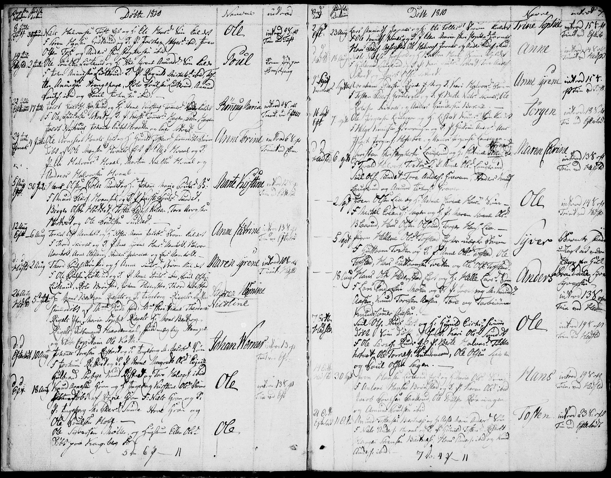 Sandsvær kirkebøker, AV/SAKO-A-244/F/Fa/L0003: Parish register (official) no. I 3, 1809-1817, p. 6-7