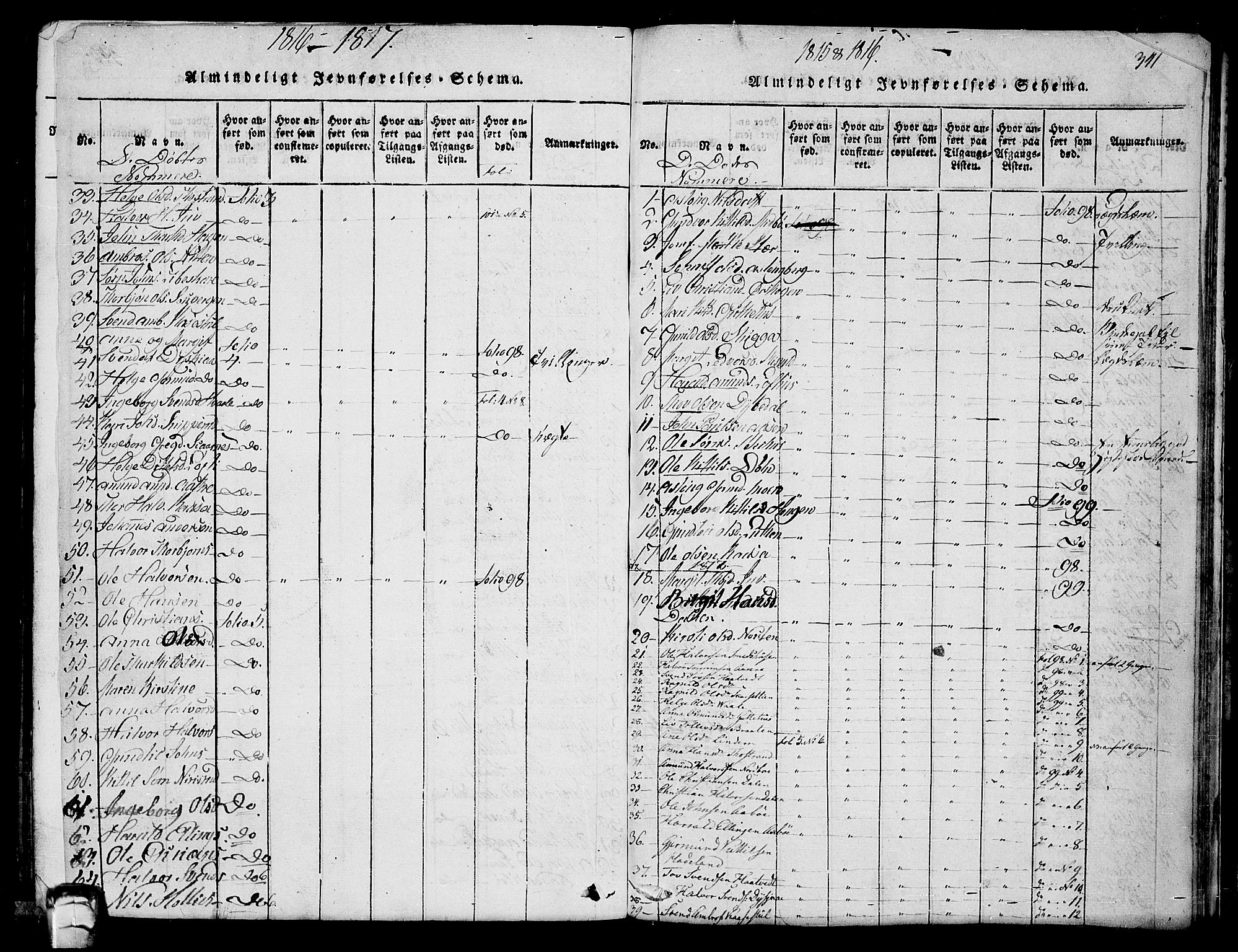 Hjartdal kirkebøker, SAKO/A-270/F/Fa/L0007: Parish register (official) no. I 7, 1815-1843, p. 341