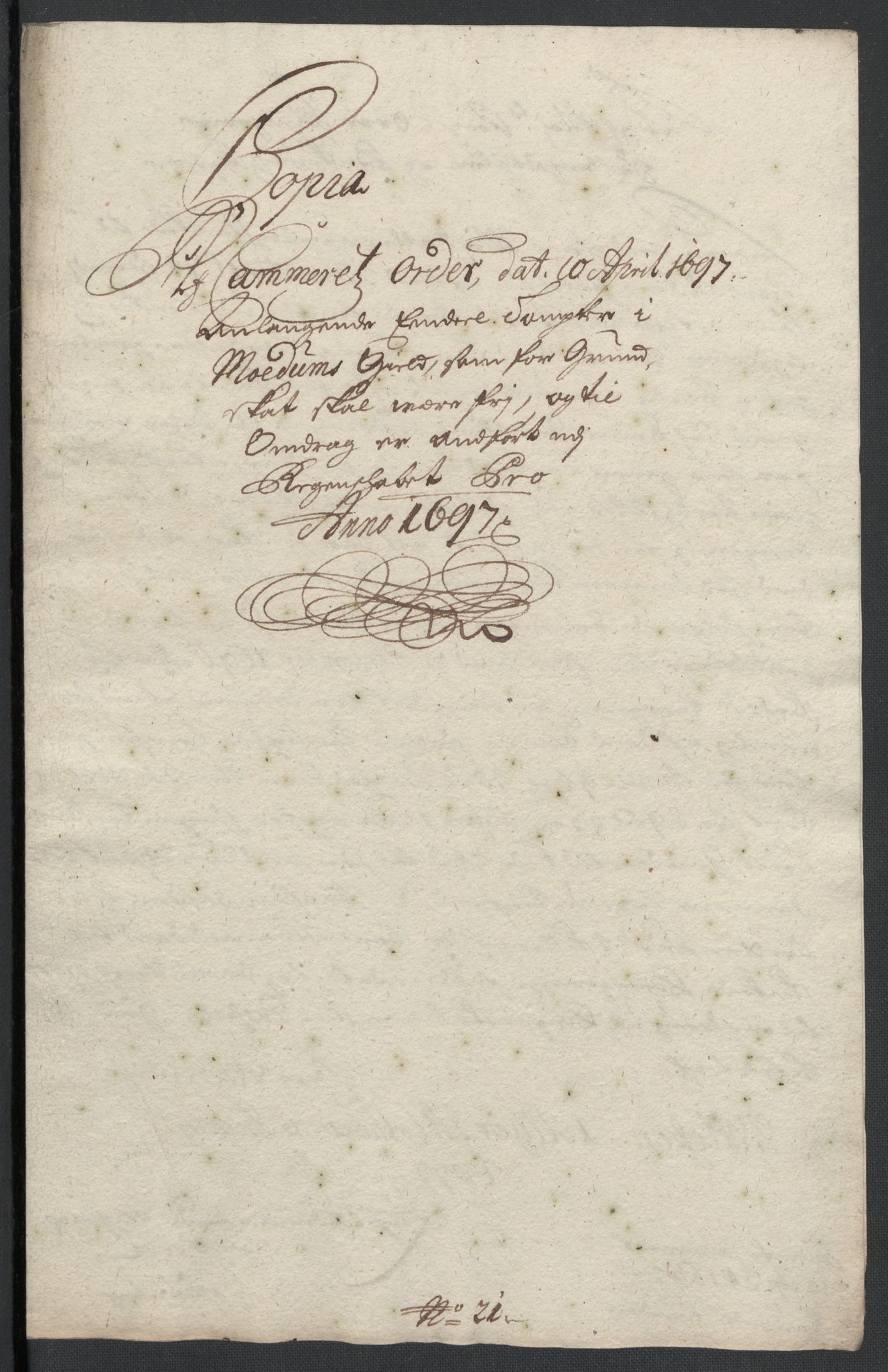 Rentekammeret inntil 1814, Reviderte regnskaper, Fogderegnskap, AV/RA-EA-4092/R22/L1454: Fogderegnskap Ringerike, Hallingdal og Buskerud, 1697, p. 326