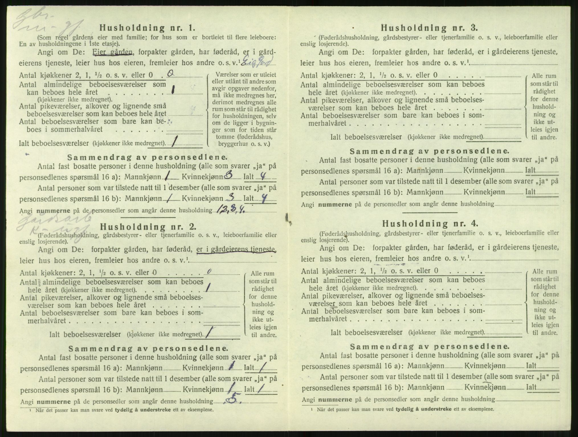 SAT, 1920 census for Hjørundfjord, 1920, p. 262