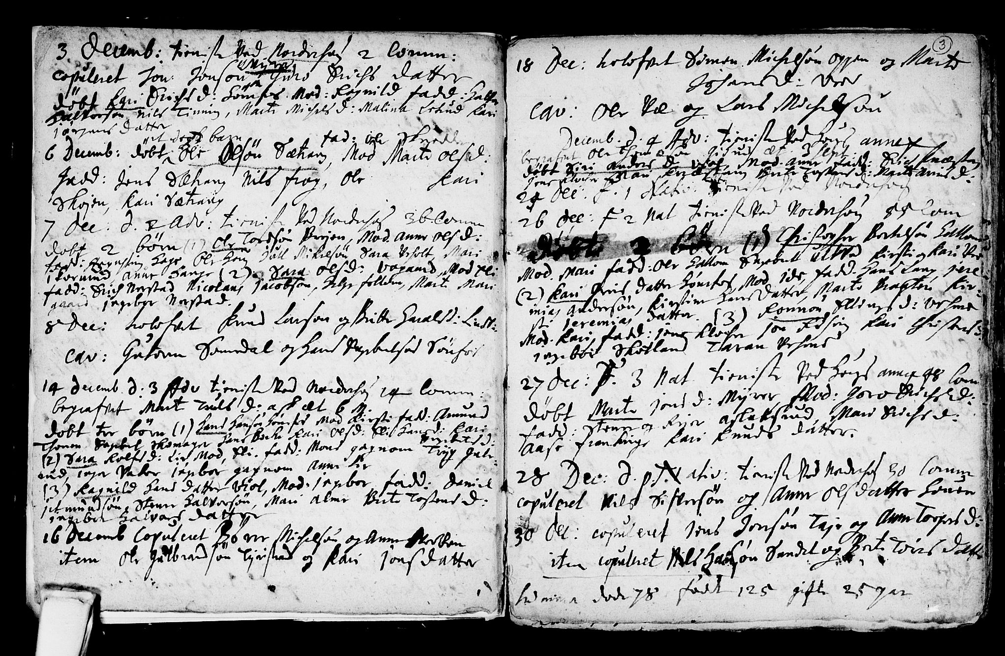 Norderhov kirkebøker, AV/SAKO-A-237/F/Fa/L0001: Parish register (official) no. 1, 1704-1716, p. 3