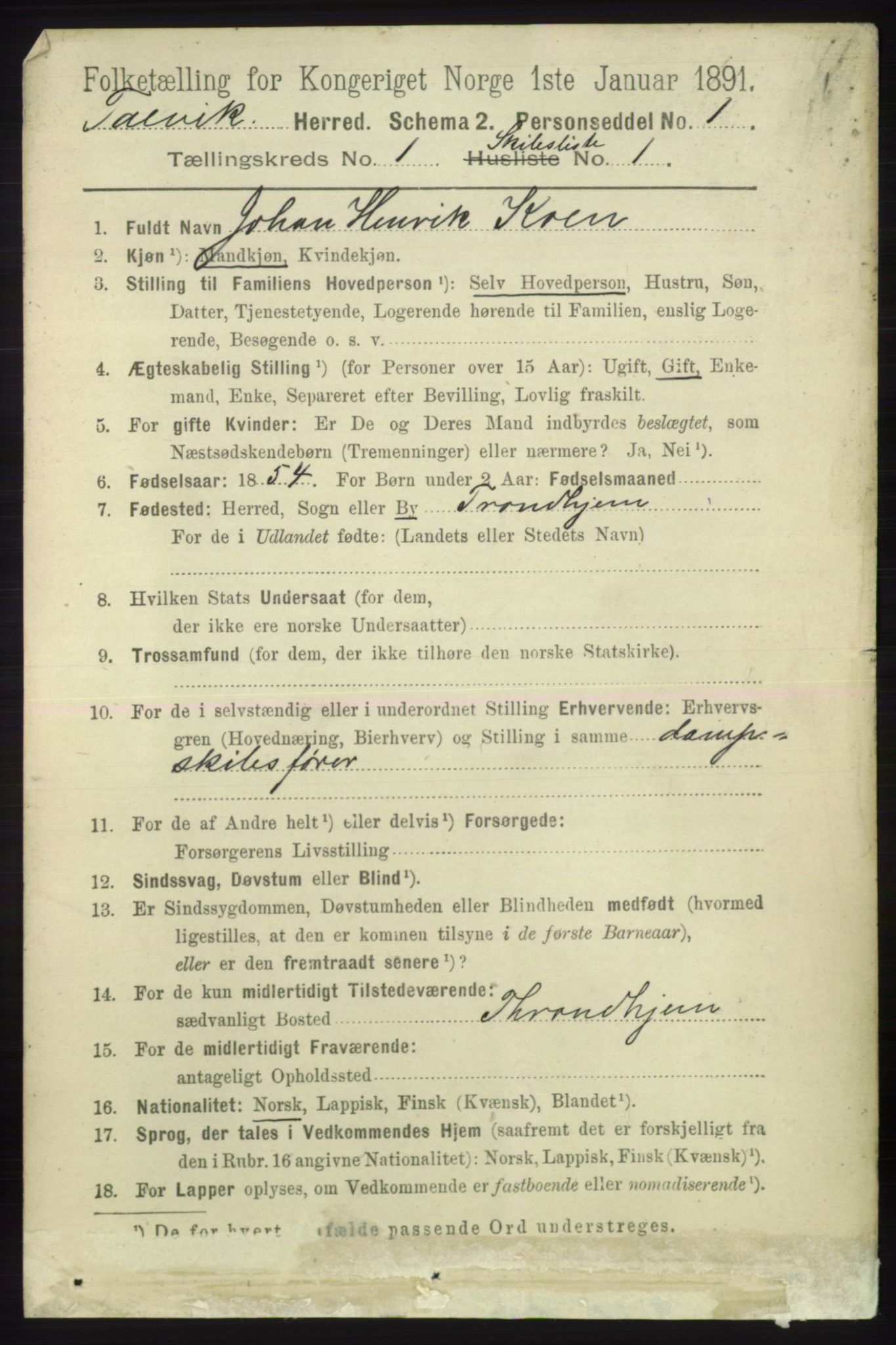 RA, 1891 census for 2013 Talvik, 1891, p. 490