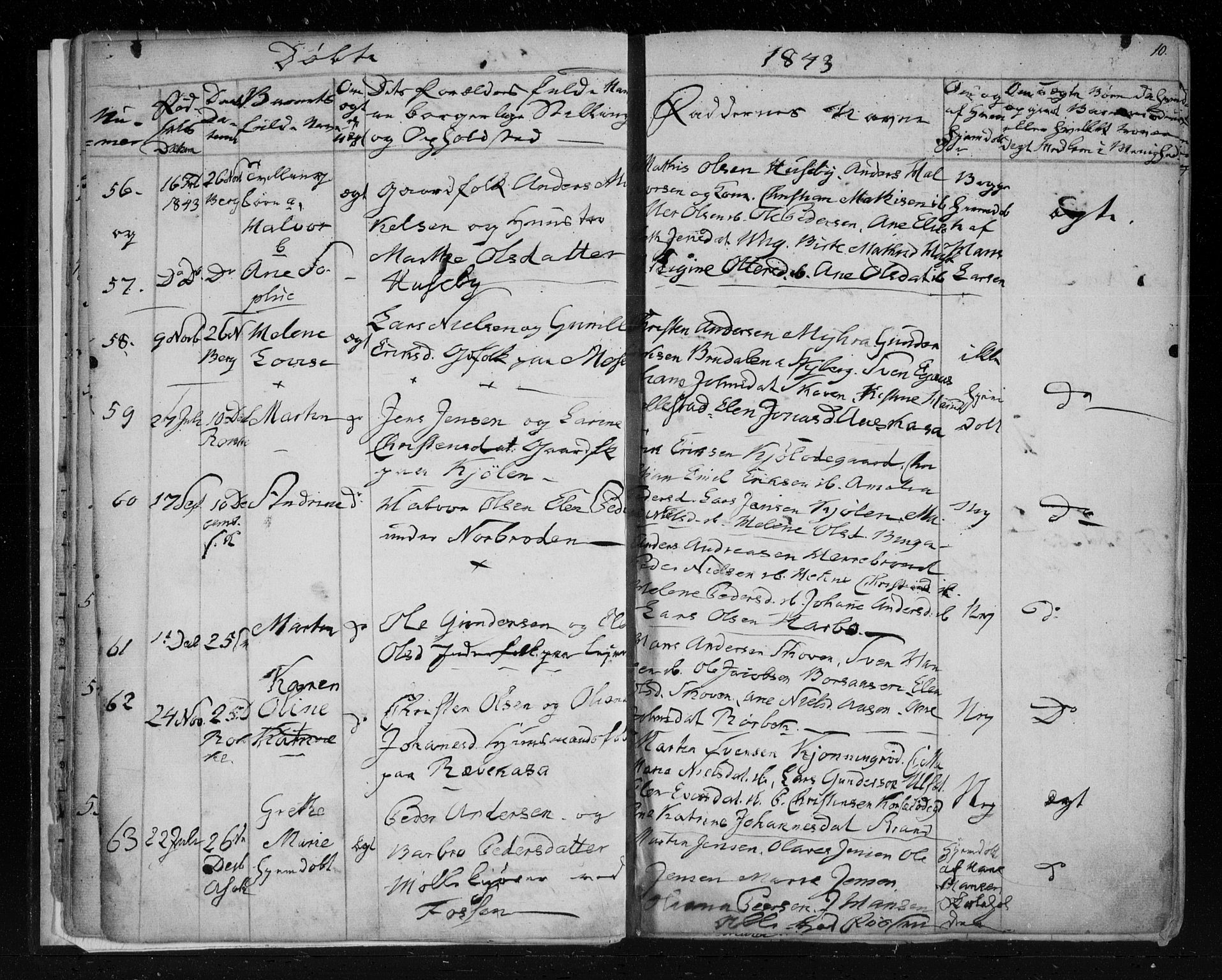 Berg prestekontor Kirkebøker, AV/SAO-A-10902/F/Fa/L0004: Parish register (official) no. I 4, 1843-1860, p. 10