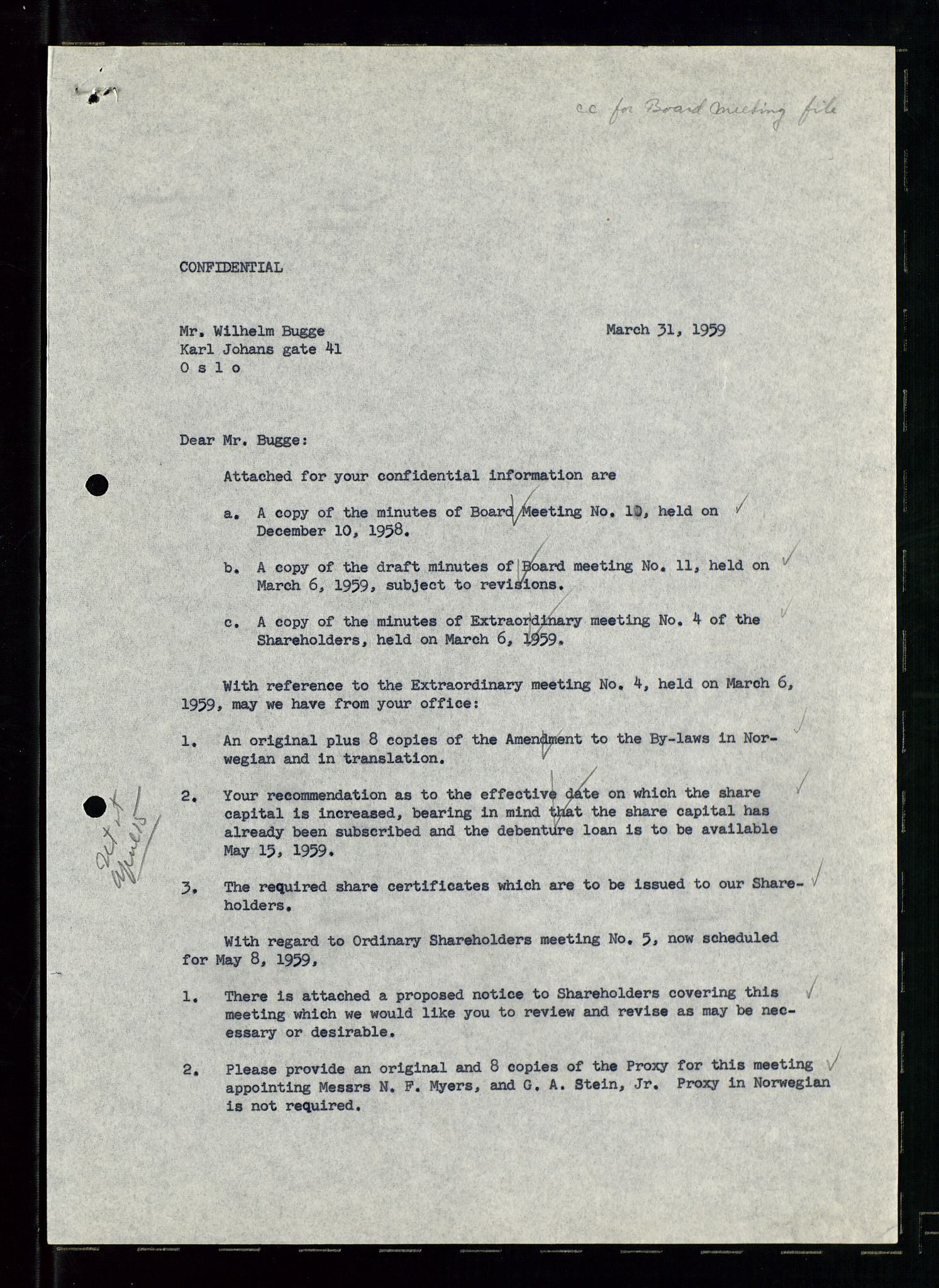 PA 1537 - A/S Essoraffineriet Norge, AV/SAST-A-101957/A/Aa/L0001/0001: Styremøter / Styremøter, board meetings, 1959-1961, p. 244