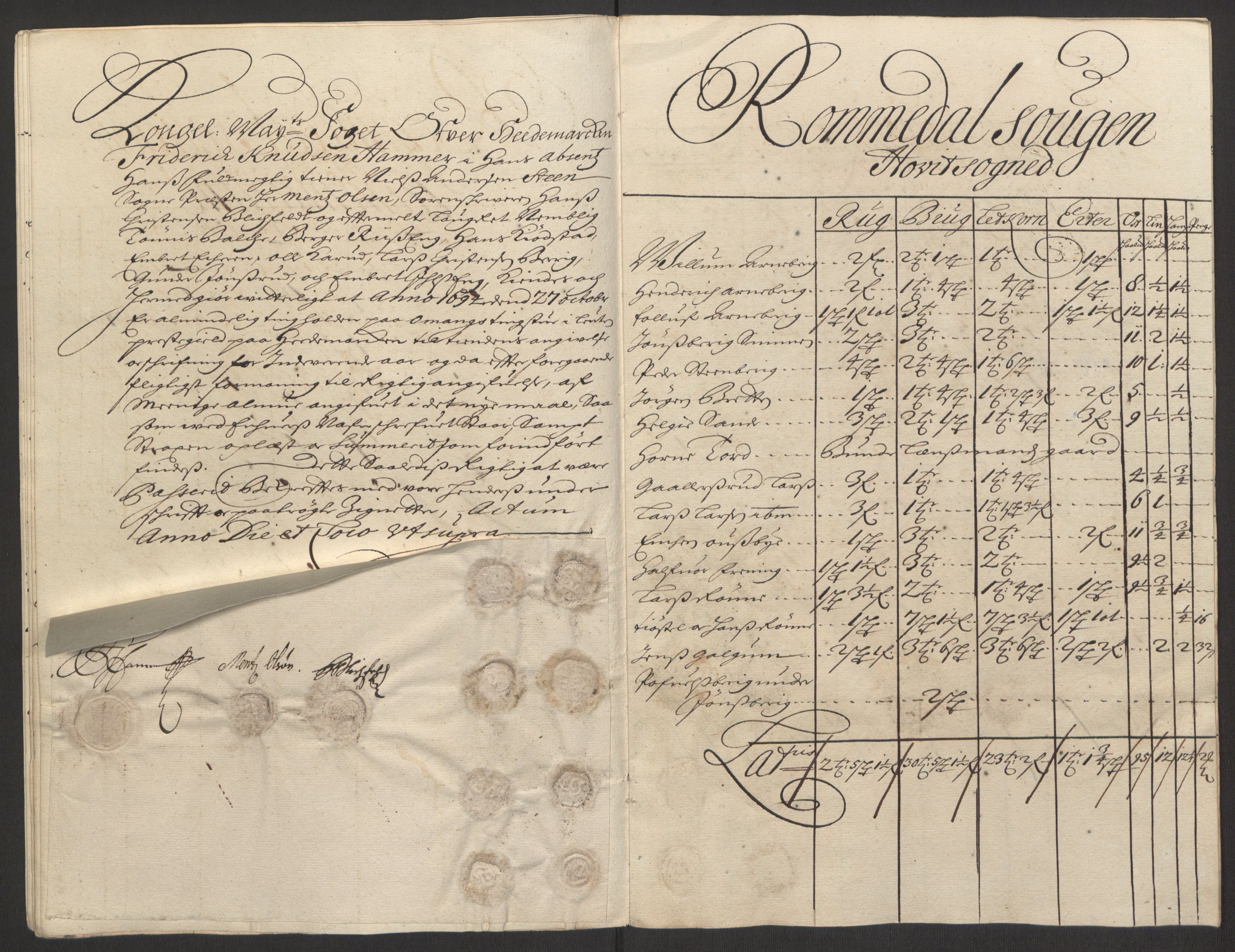 Rentekammeret inntil 1814, Reviderte regnskaper, Fogderegnskap, AV/RA-EA-4092/R16/L1035: Fogderegnskap Hedmark, 1694, p. 56