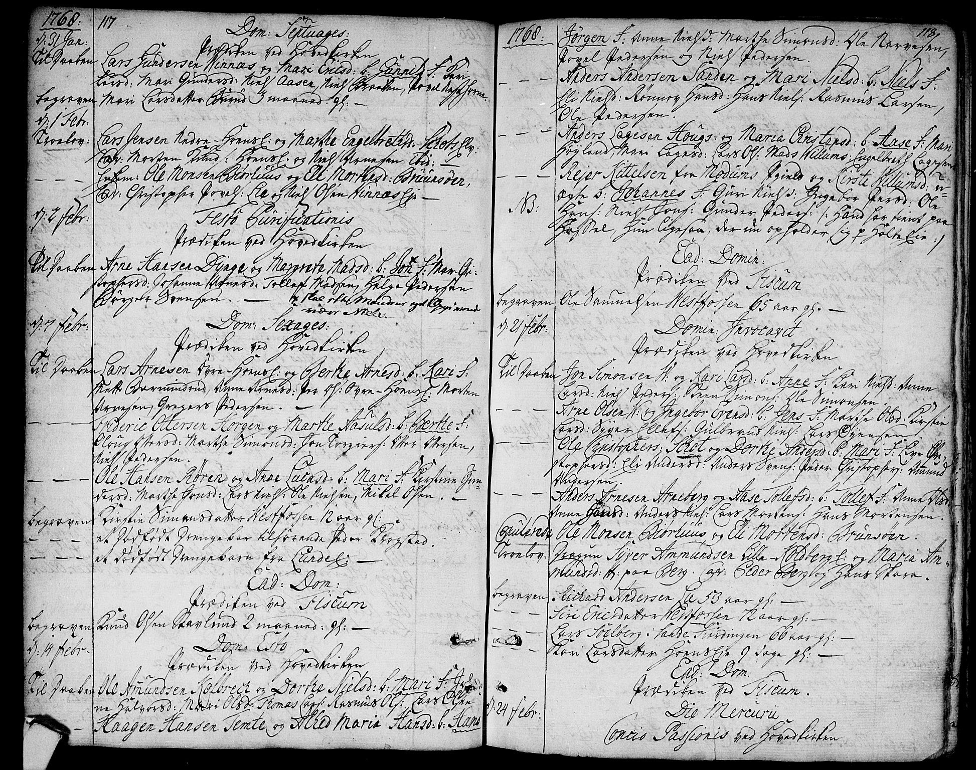 Eiker kirkebøker, SAKO/A-4/F/Fa/L0008: Parish register (official) no. I 8, 1764-1788, p. 117-118