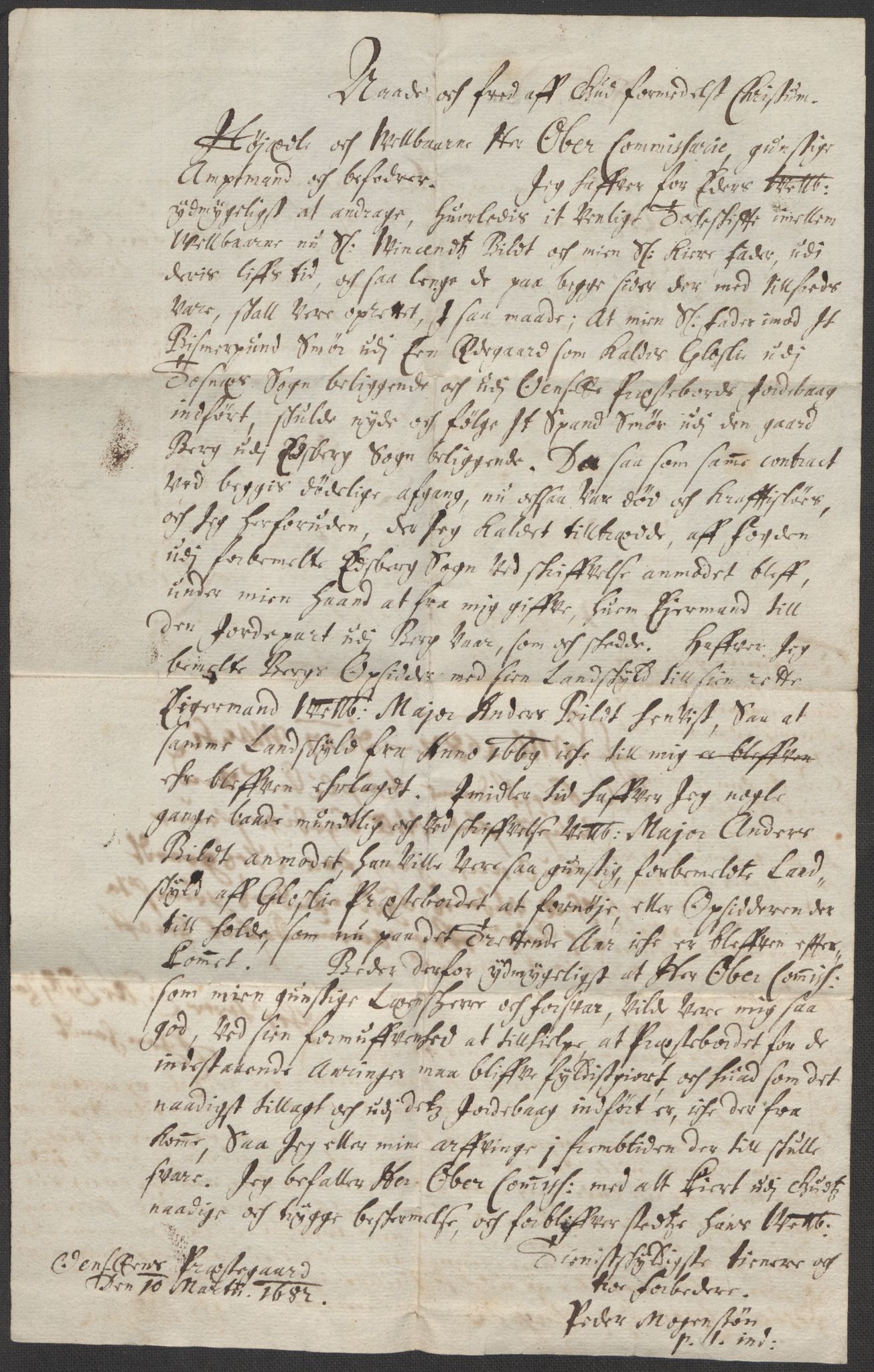 Riksarkivets diplomsamling, AV/RA-EA-5965/F15/L0003: Prestearkiv - Østfold, 1594-1700, p. 232