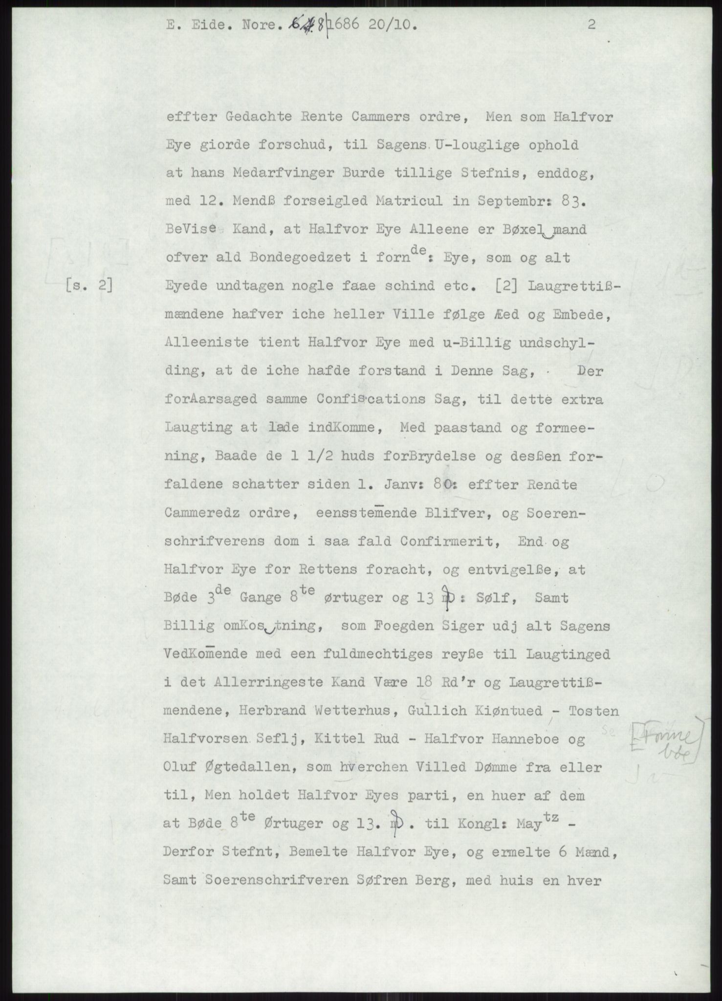 Samlinger til kildeutgivelse, Diplomavskriftsamlingen, AV/RA-EA-4053/H/Ha, p. 1689