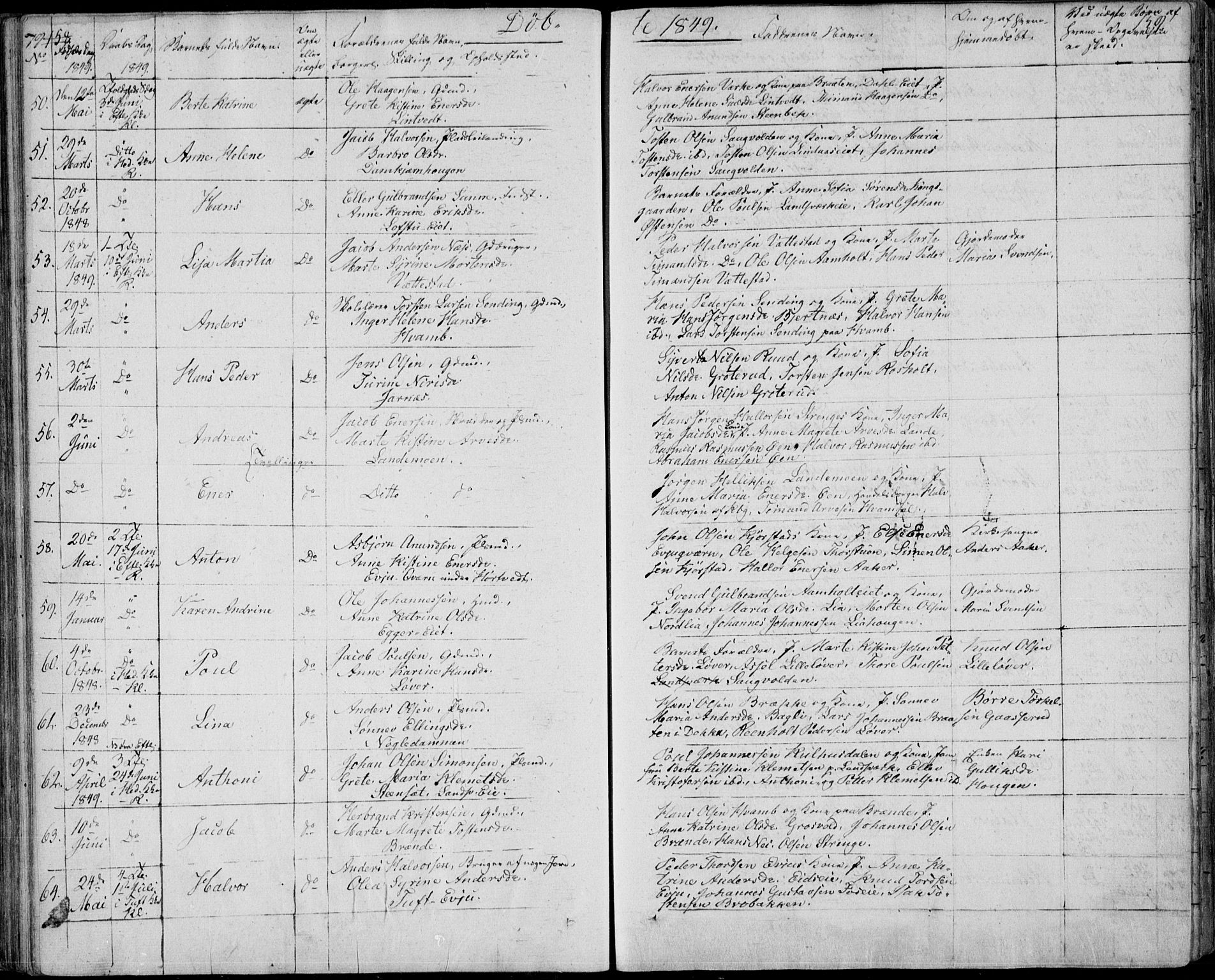 Sandsvær kirkebøker, AV/SAKO-A-244/F/Fa/L0005: Parish register (official) no. I 5, 1840-1856, p. 158-159