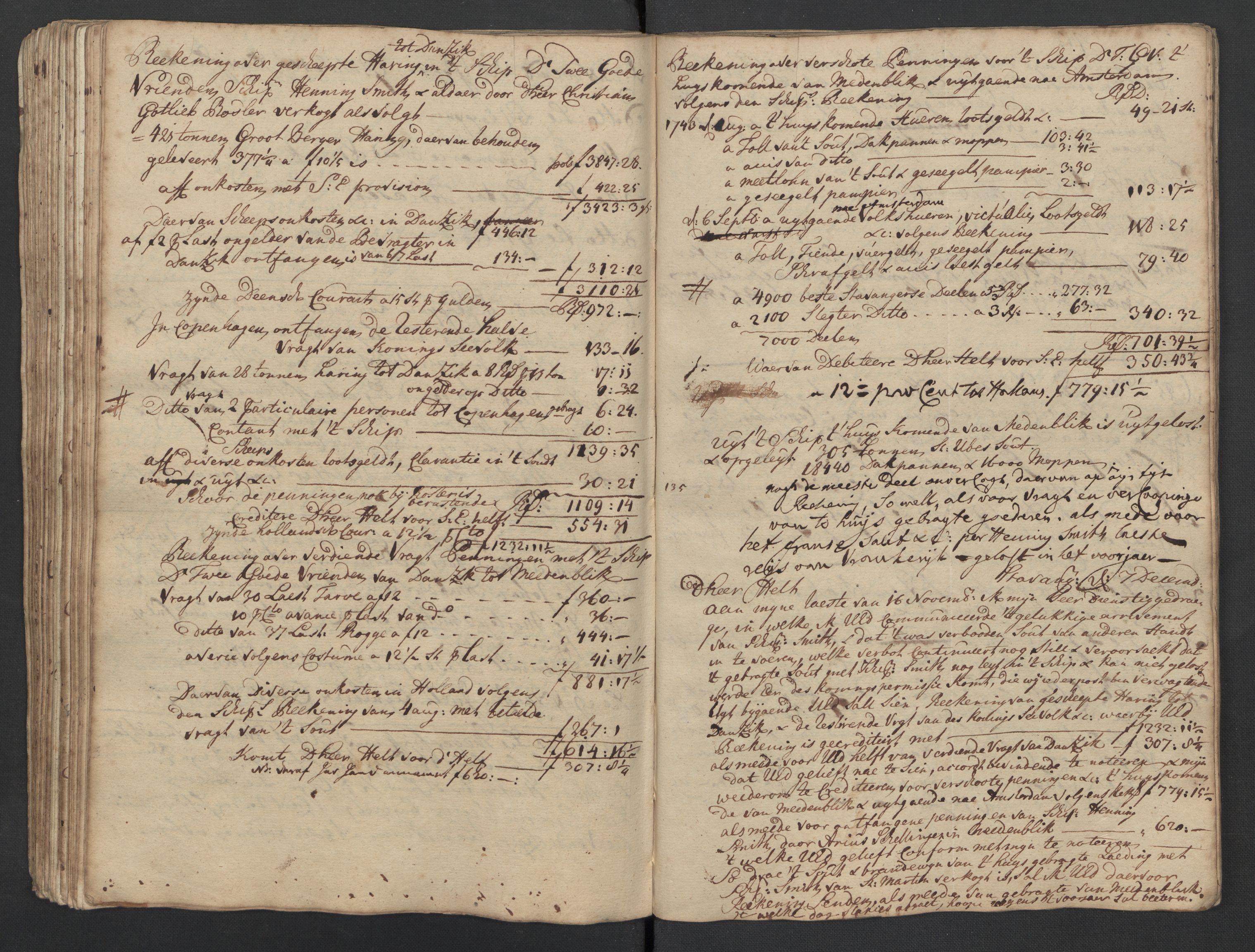 Pa 0119 - Smith, Lauritz Andersen og Lauritz Lauritzen, SAST/A-100231/O/L0001: Kopibøker m.m., 1740-1745, p. 103