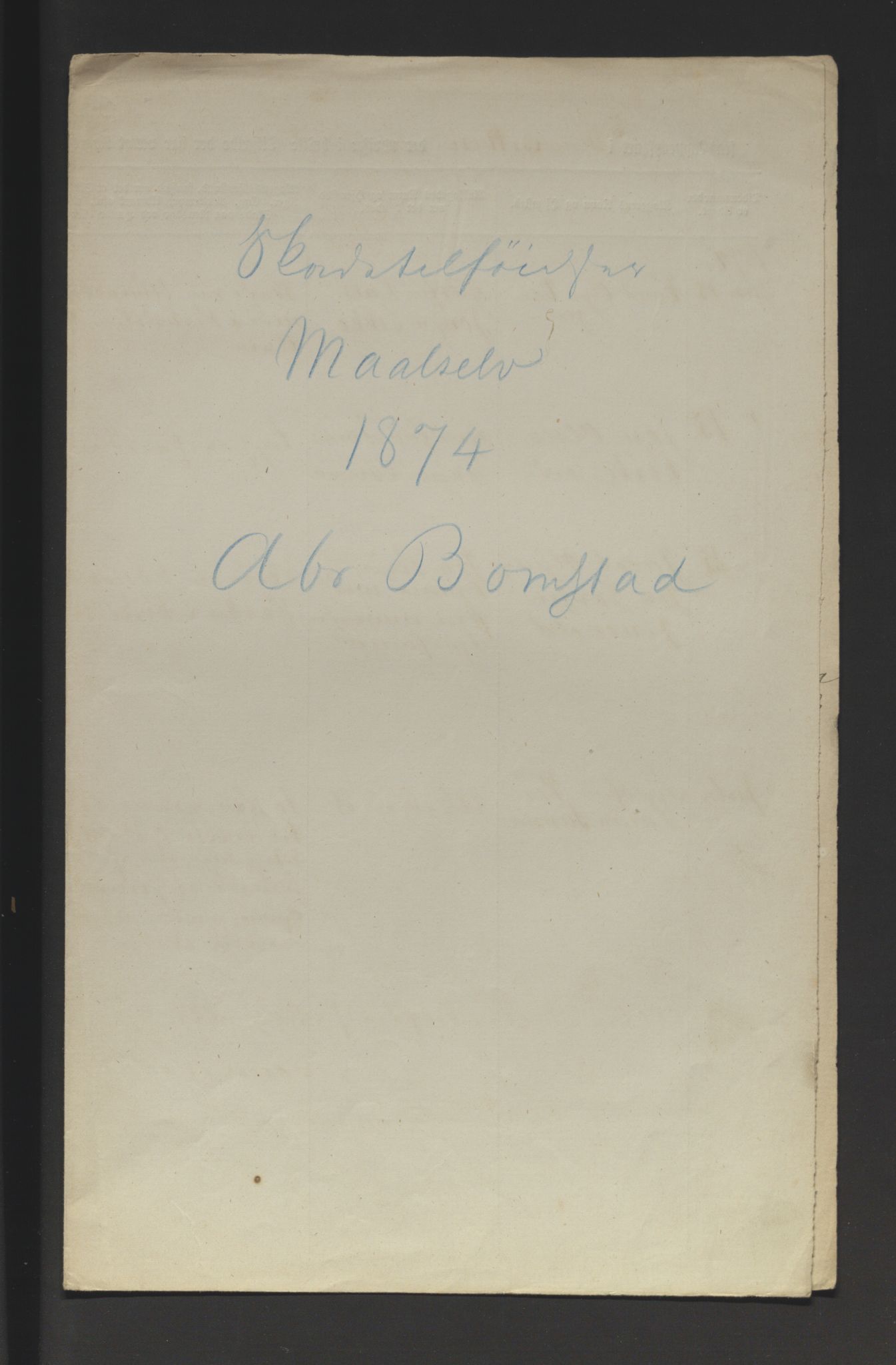 Fylkesmannen i Troms, AV/SATØ-S-0001/A7.46/L2460/0001: Samiske saker / Lappevesenet - årsberetninger, 1867-1877, p. 373