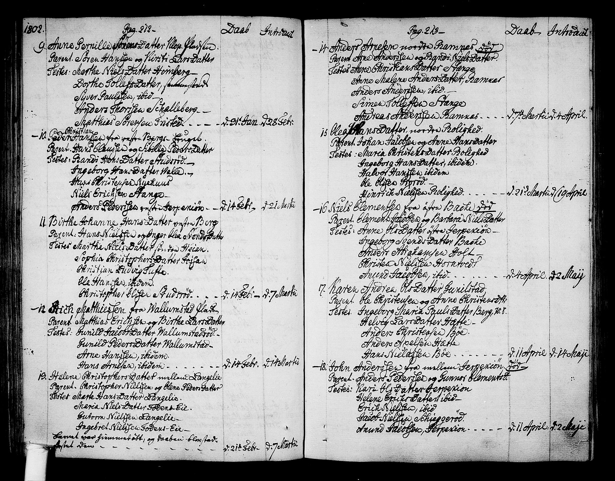 Ramnes kirkebøker, SAKO/A-314/F/Fa/L0003: Parish register (official) no. I 3, 1790-1813, p. 212-213