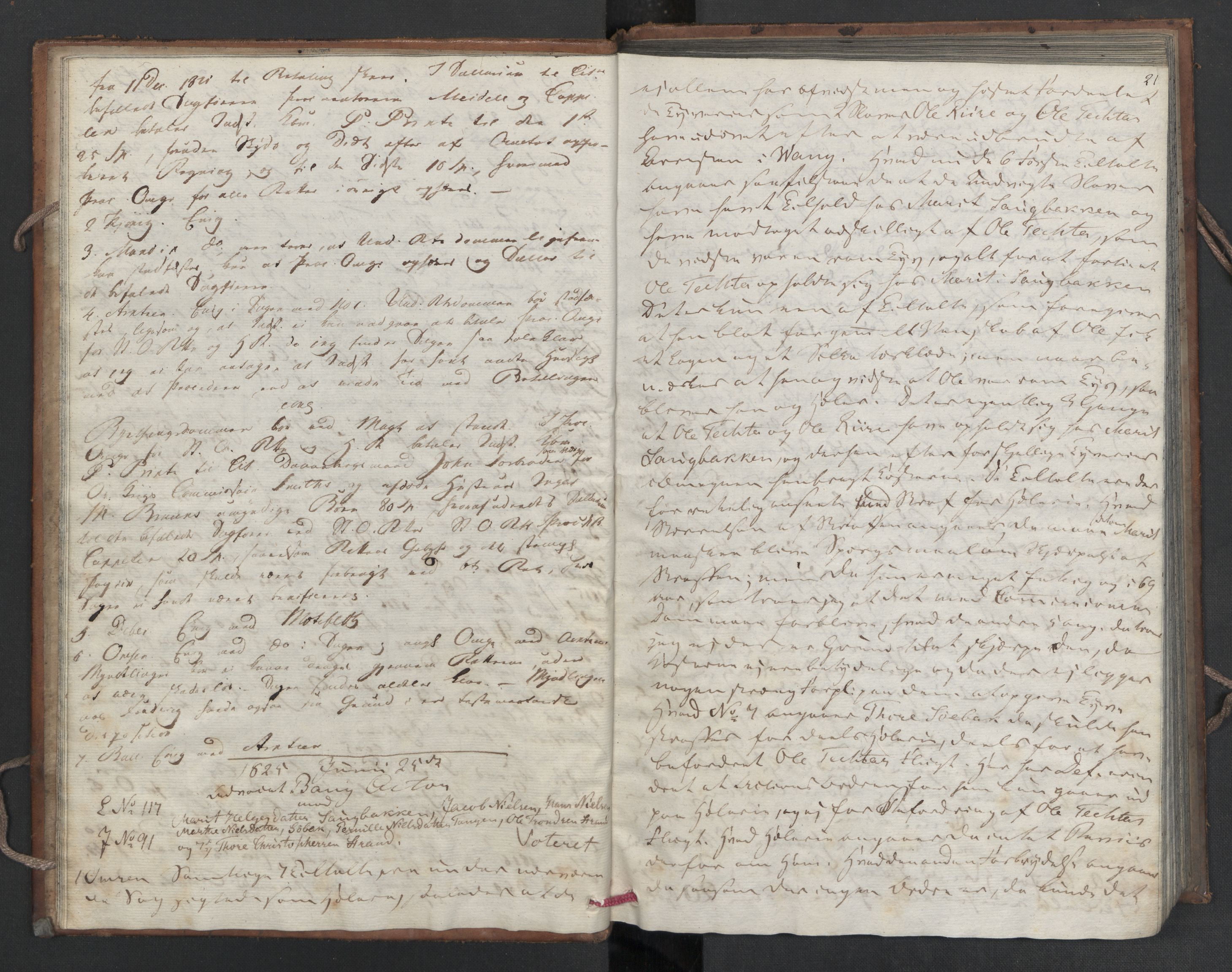 Høyesterett, AV/RA-S-1002/E/Eb/Eba/L0011/0001: Voteringsprotokoller / Voteringsprotokoll, 1825, p. 20-21