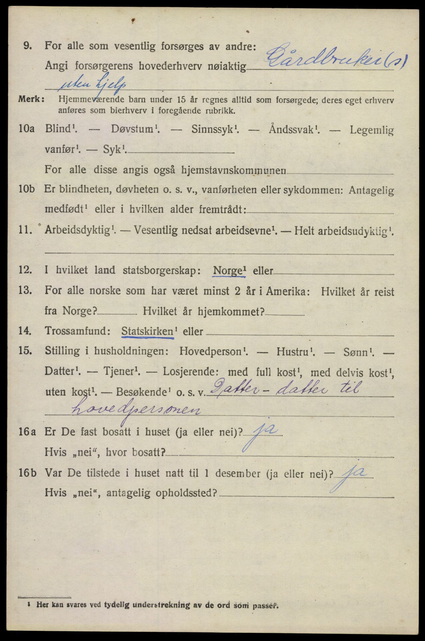 SAKO, 1920 census for Lardal, 1920, p. 1986