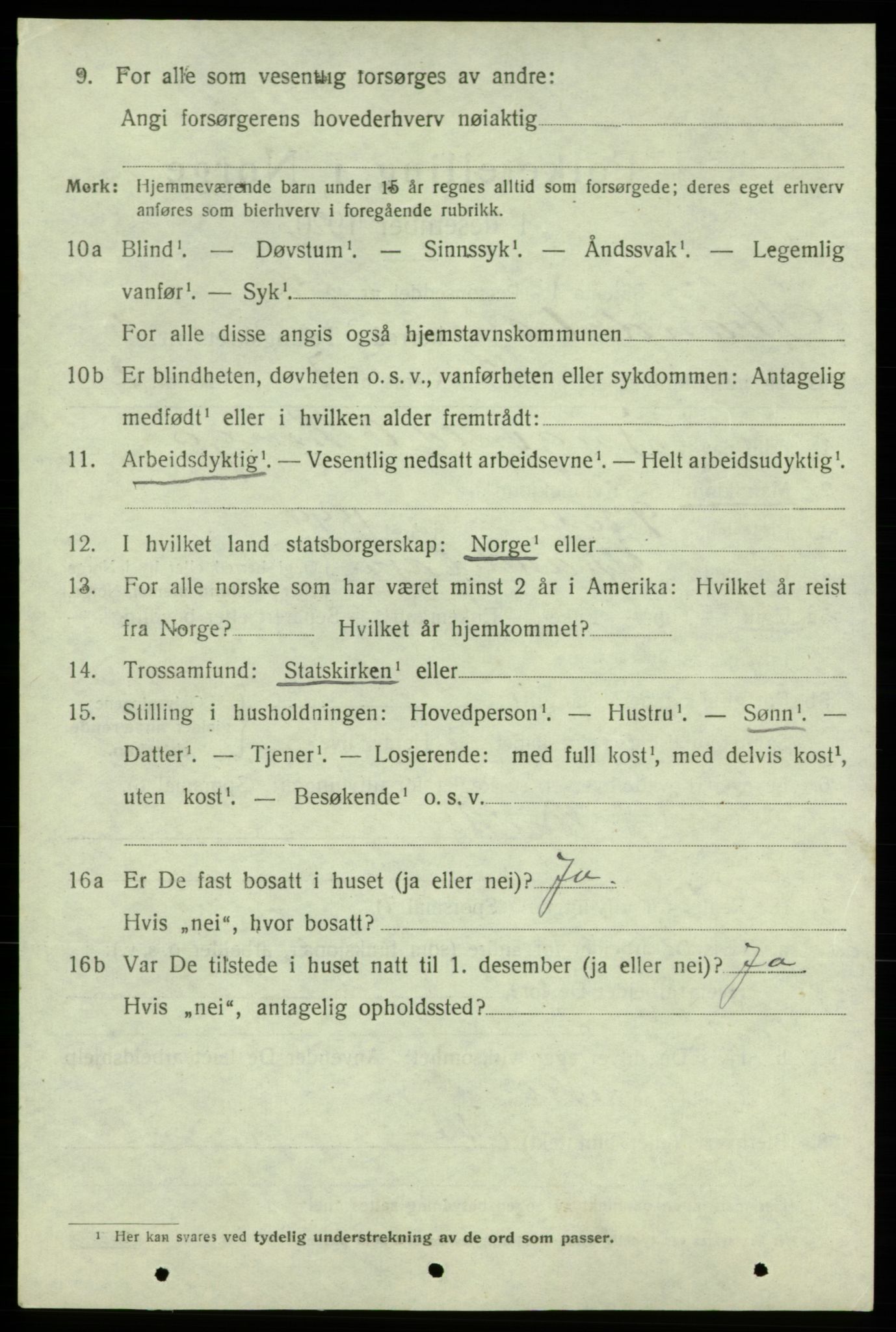 SAB, 1920 census for Strandebarm, 1920, p. 3937