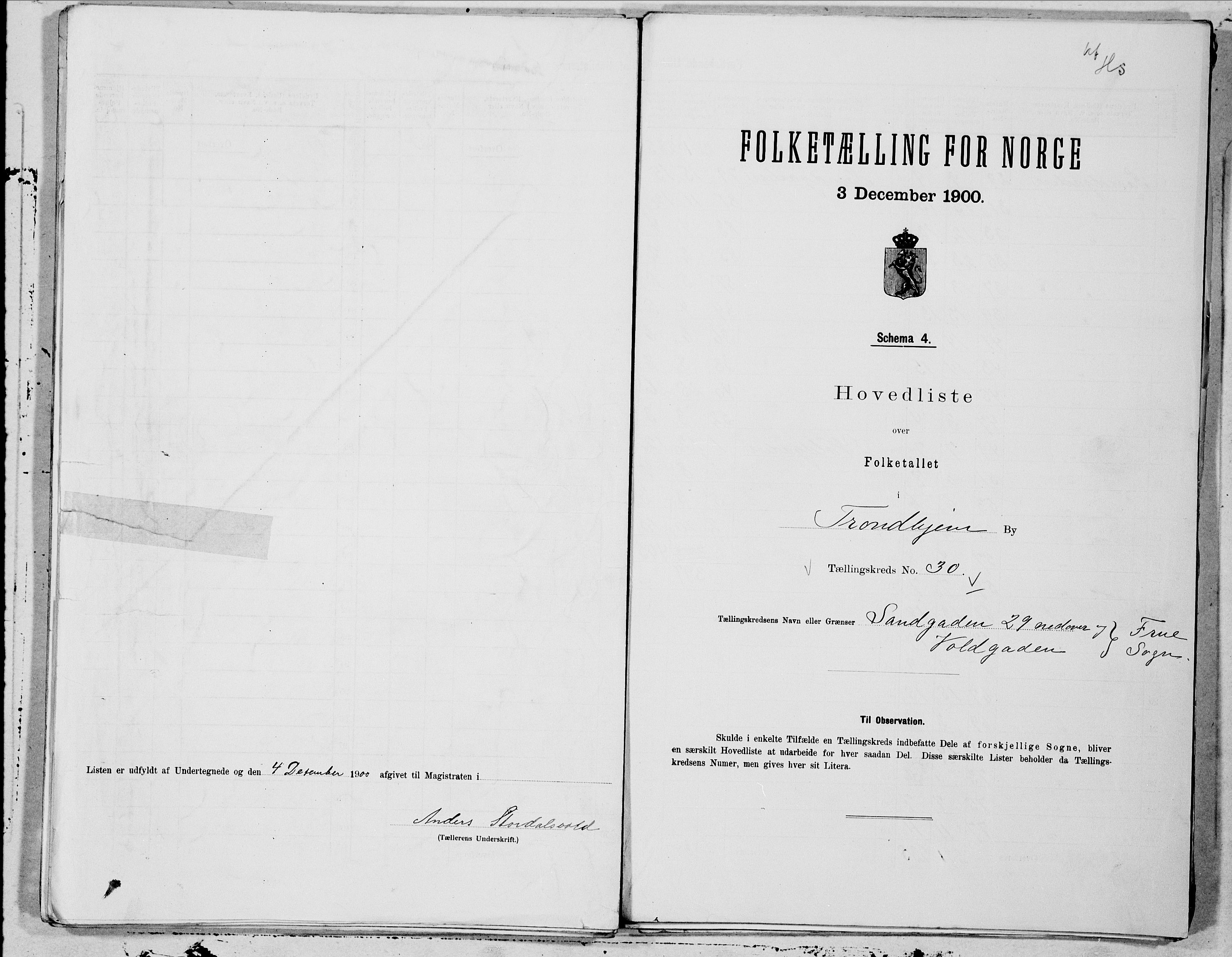 SAT, 1900 census for Trondheim, 1900, p. 59