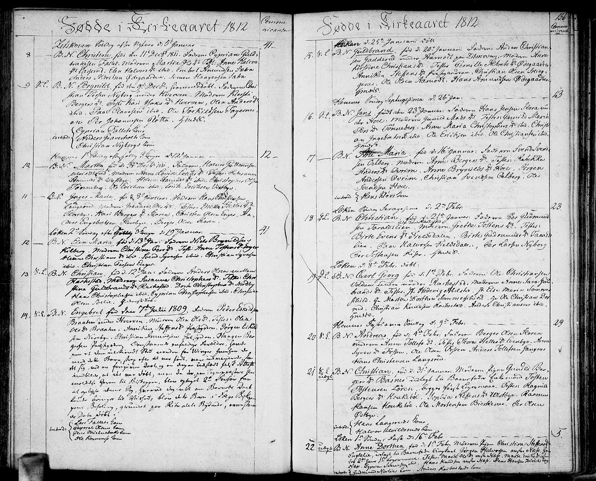 Høland prestekontor Kirkebøker, SAO/A-10346a/F/Fa/L0006: Parish register (official) no. I 6, 1794-1814, p. 136