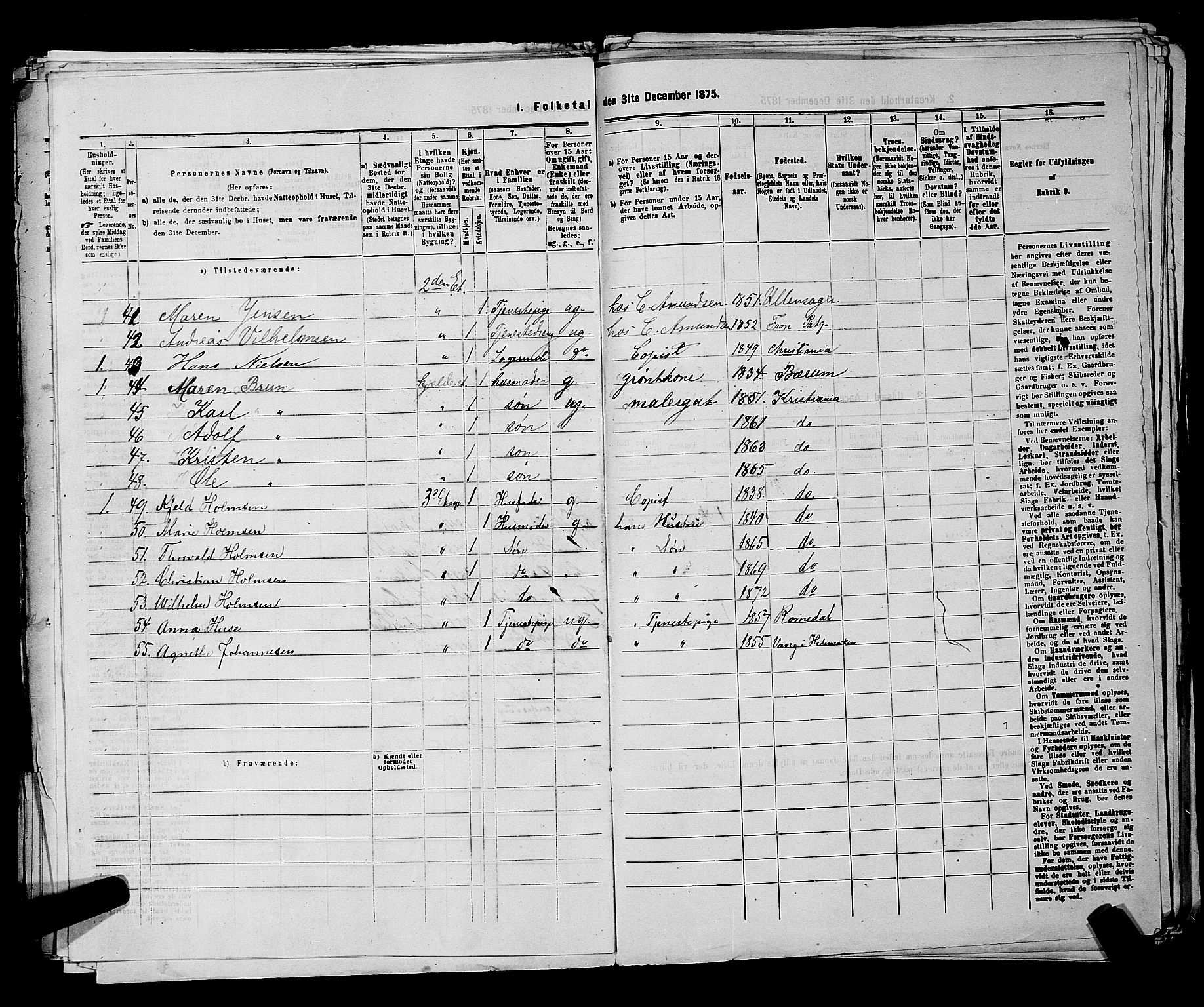 RA, 1875 census for 0301 Kristiania, 1875, p. 786