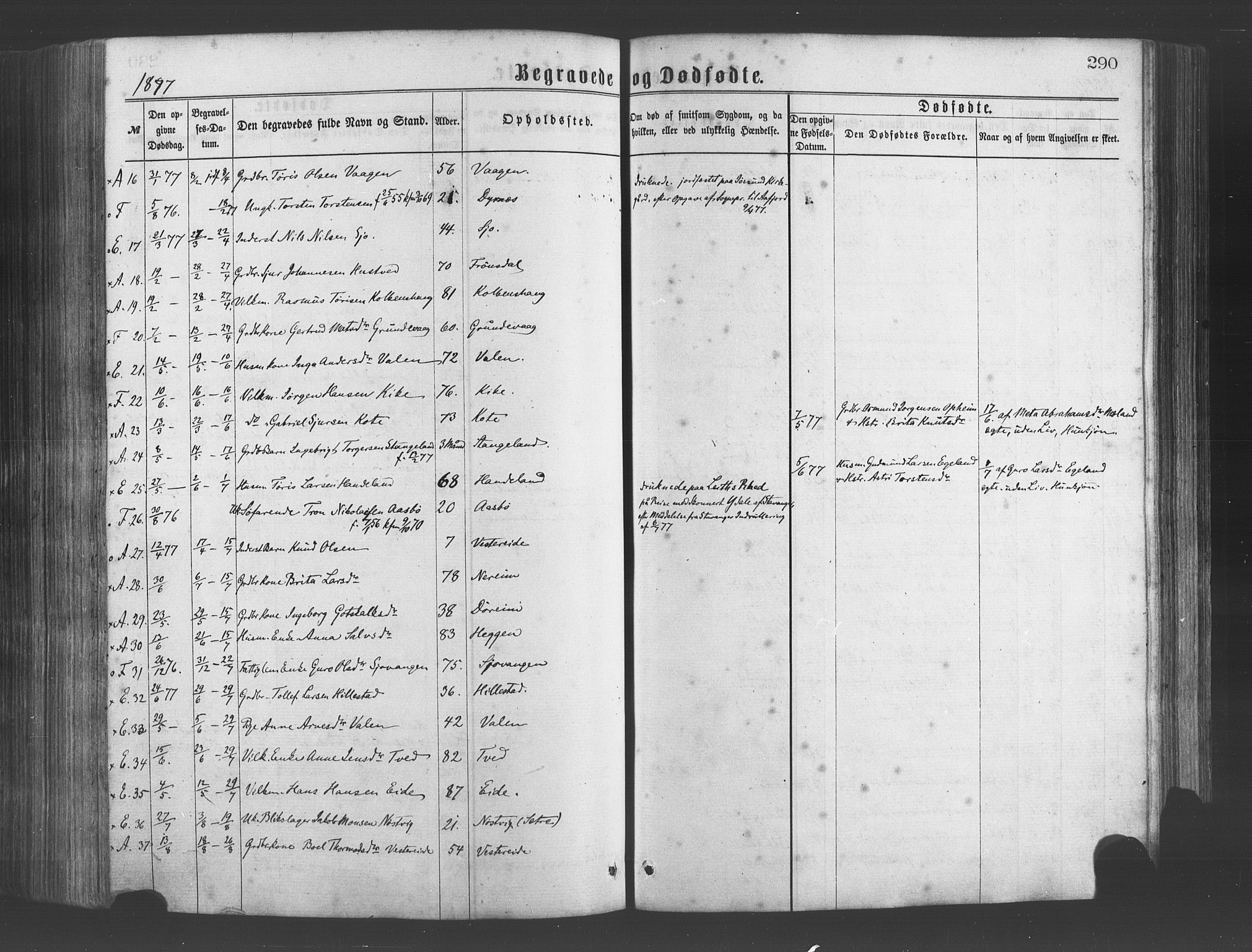 Fjelberg sokneprestembete, SAB/A-75201/H/Haa: Parish register (official) no. A 8, 1866-1879, p. 290