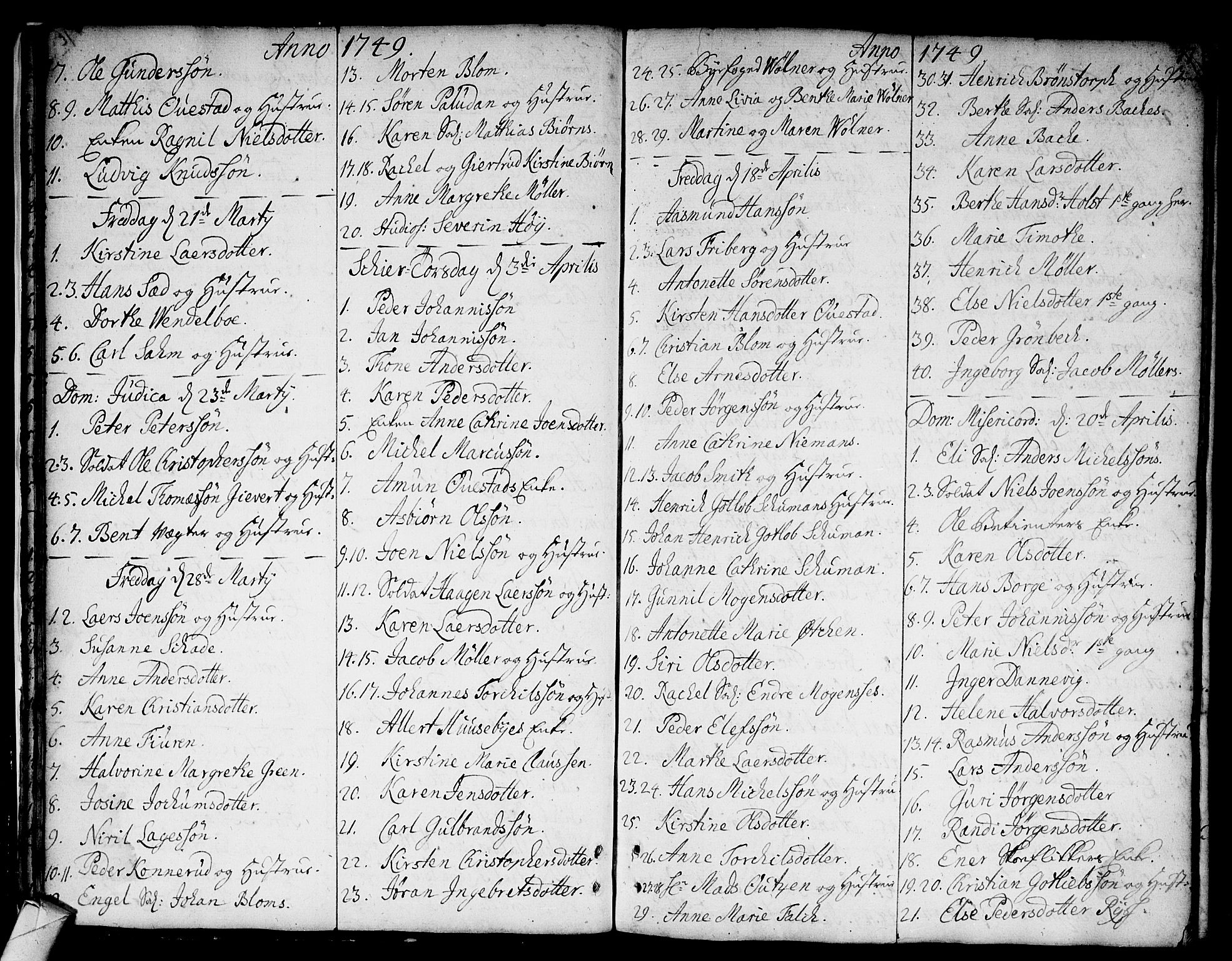 Strømsø kirkebøker, AV/SAKO-A-246/F/Fa/L0008: Parish register (official) no. I 8, 1748-1774, p. 17