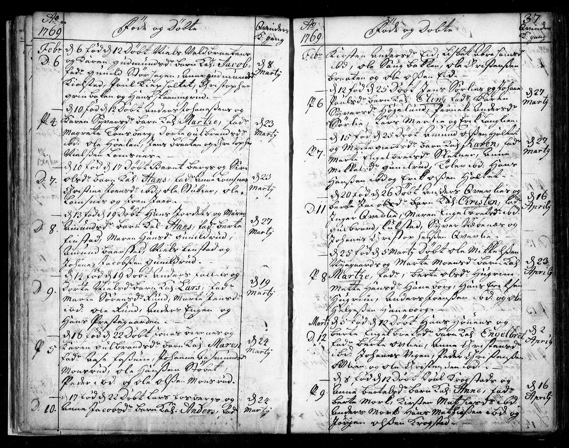Aurskog prestekontor Kirkebøker, SAO/A-10304a/F/Fa/L0003: Parish register (official) no. I 3, 1767-1807, p. 37