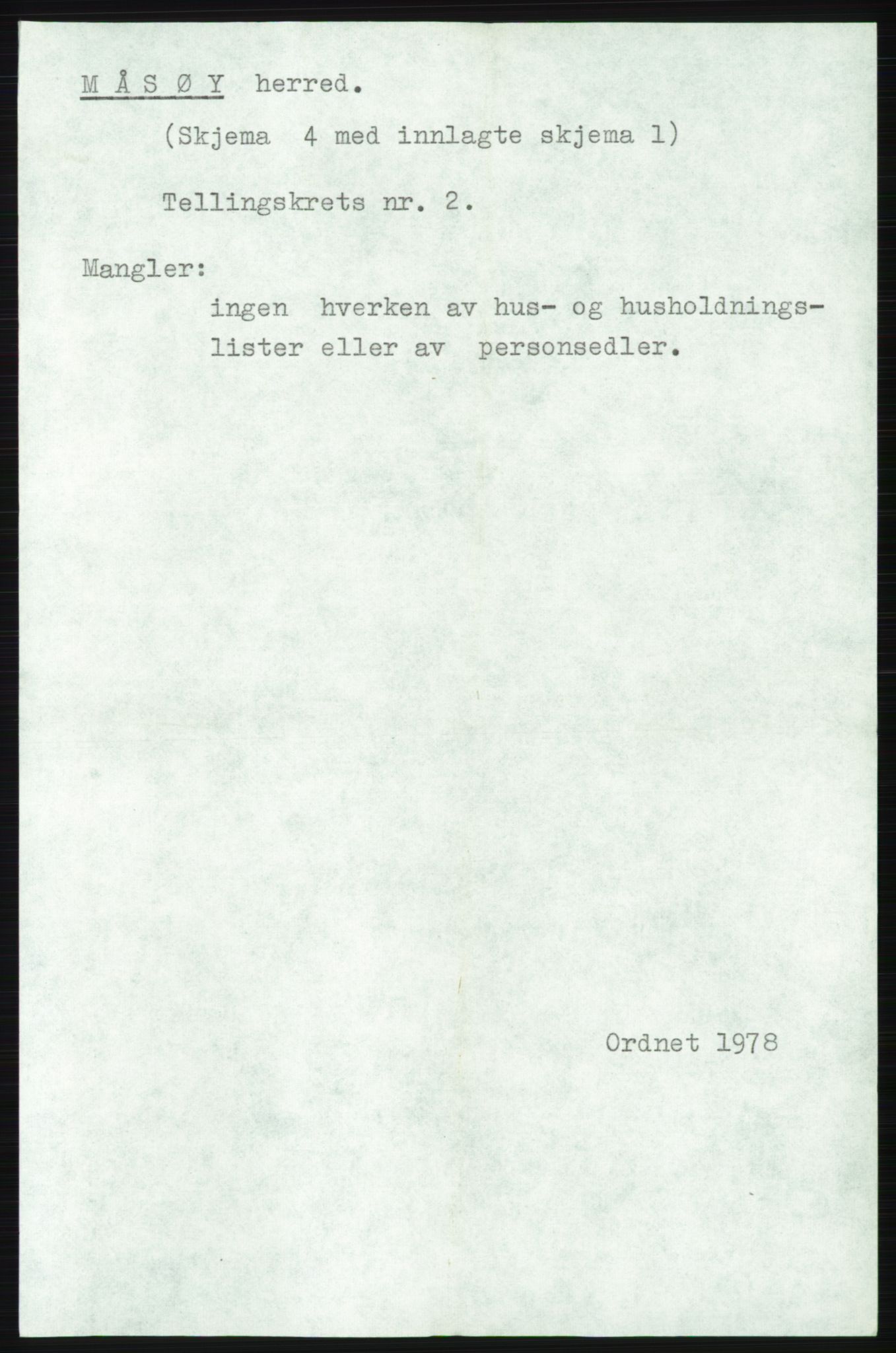 SATØ, 1920 census for Måsøy, 1920, p. 1309