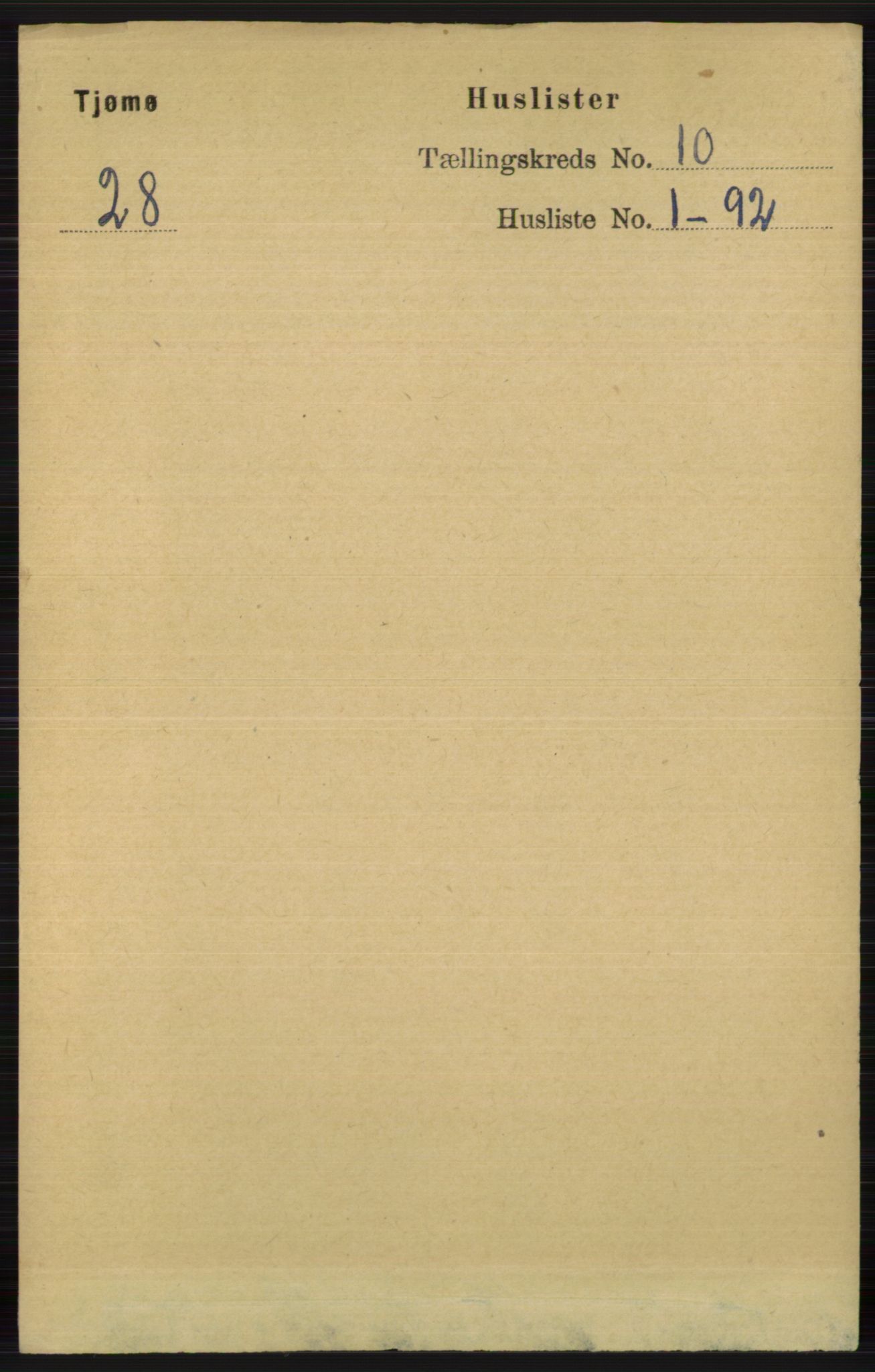 RA, 1891 census for 0723 Tjøme, 1891, p. 3624