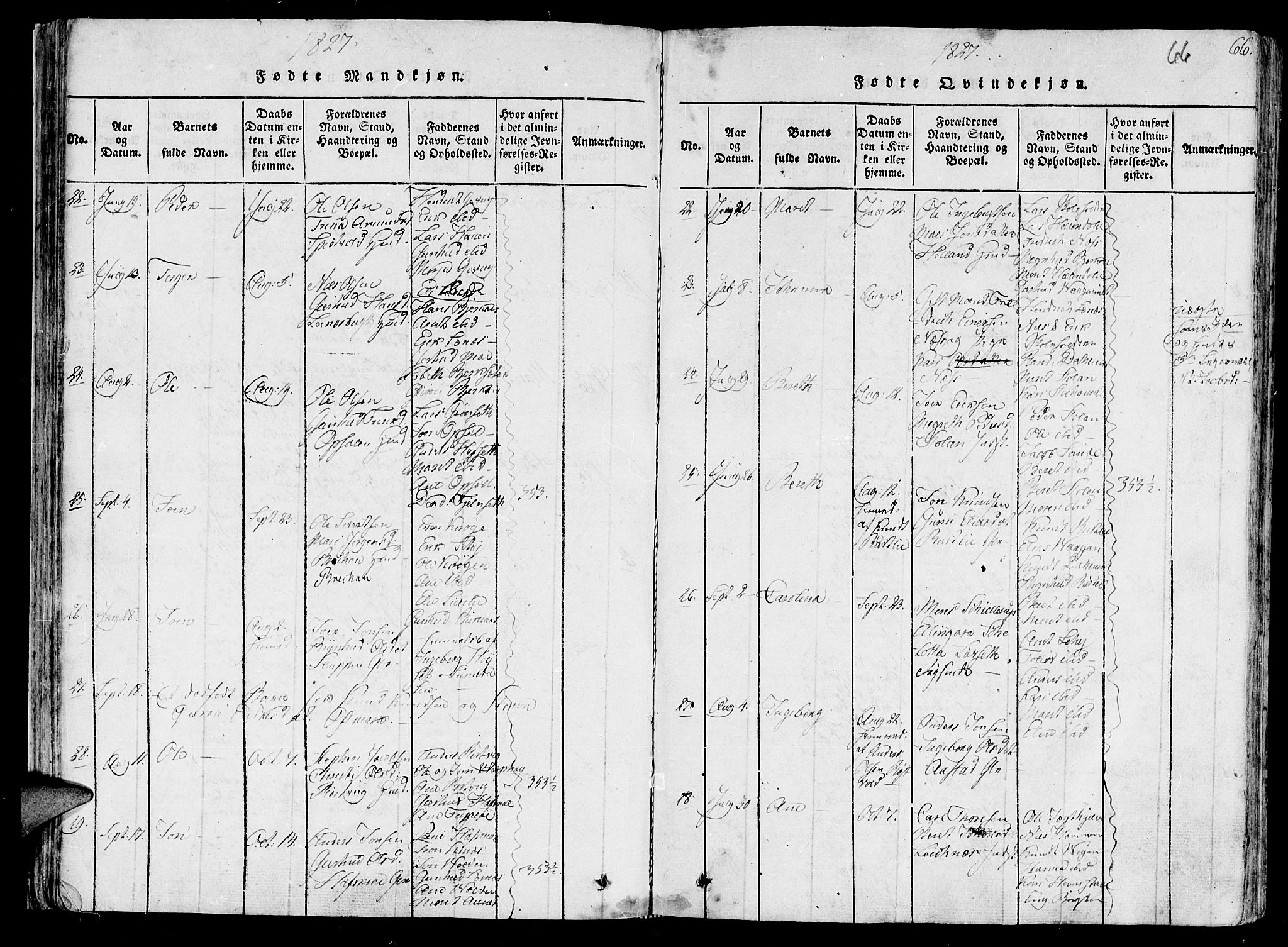 Ministerialprotokoller, klokkerbøker og fødselsregistre - Sør-Trøndelag, SAT/A-1456/630/L0491: Parish register (official) no. 630A04, 1818-1830, p. 66