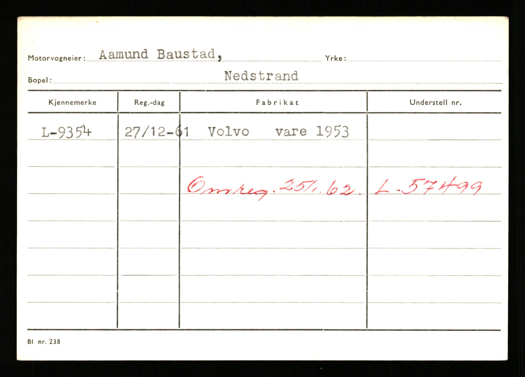 Stavanger trafikkstasjon, SAST/A-101942/0/G/L0002: Registreringsnummer: 5791 - 10405, 1930-1971, p. 2399