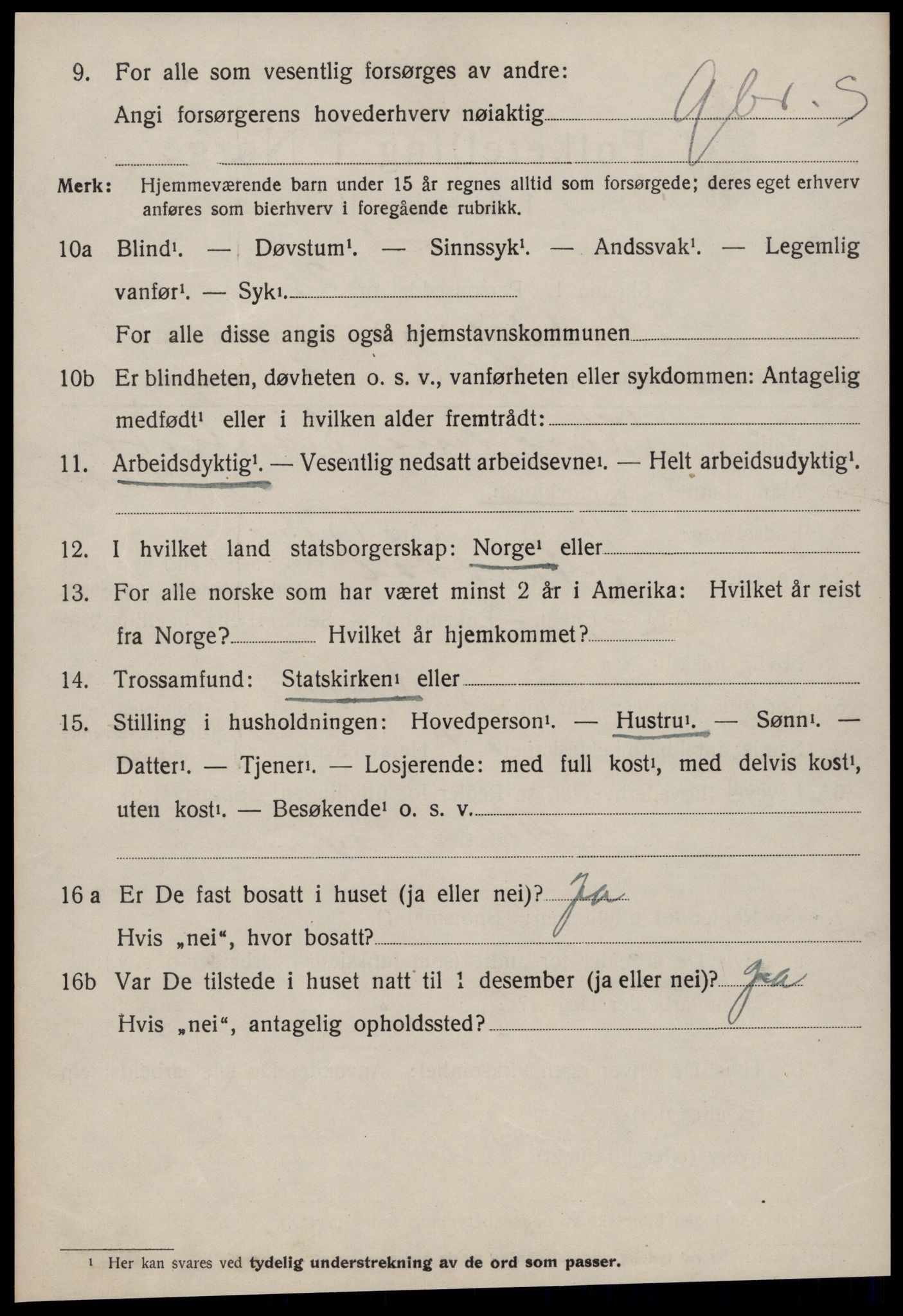 SAT, 1920 census for Norddal, 1920, p. 5362