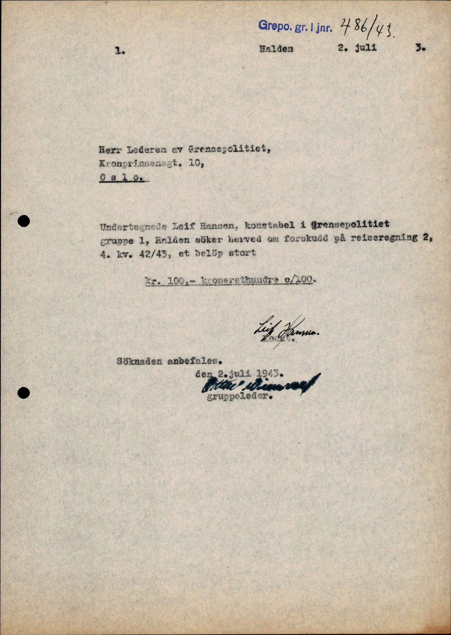 Forsvarets Overkommando. 2 kontor. Arkiv 11.4. Spredte tyske arkivsaker, AV/RA-RAFA-7031/D/Dar/Darc/L0006: BdSN, 1942-1945, p. 1164