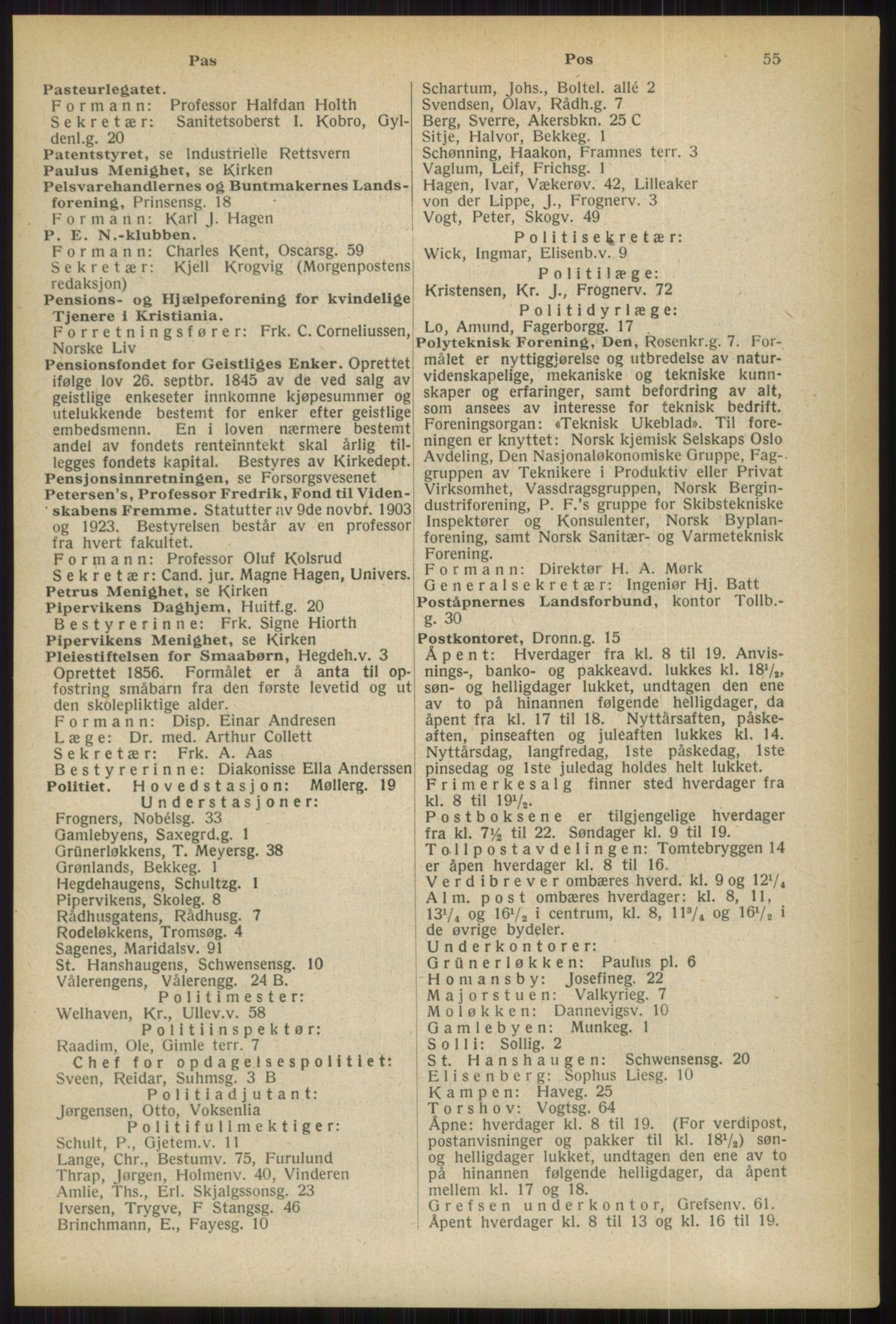 Kristiania/Oslo adressebok, PUBL/-, 1936, p. 55
