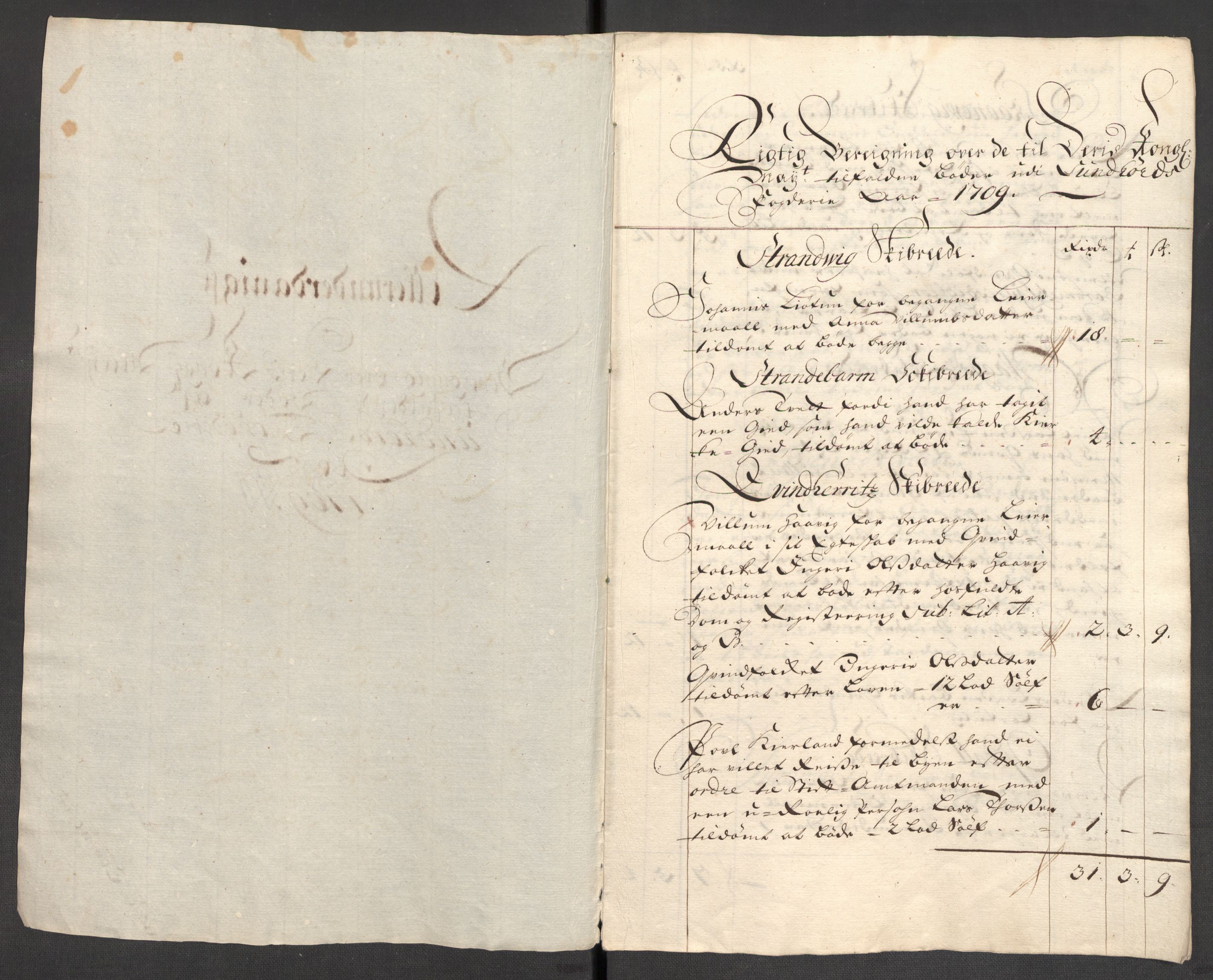 Rentekammeret inntil 1814, Reviderte regnskaper, Fogderegnskap, AV/RA-EA-4092/R48/L2986: Fogderegnskap Sunnhordland og Hardanger, 1709-1710, p. 32