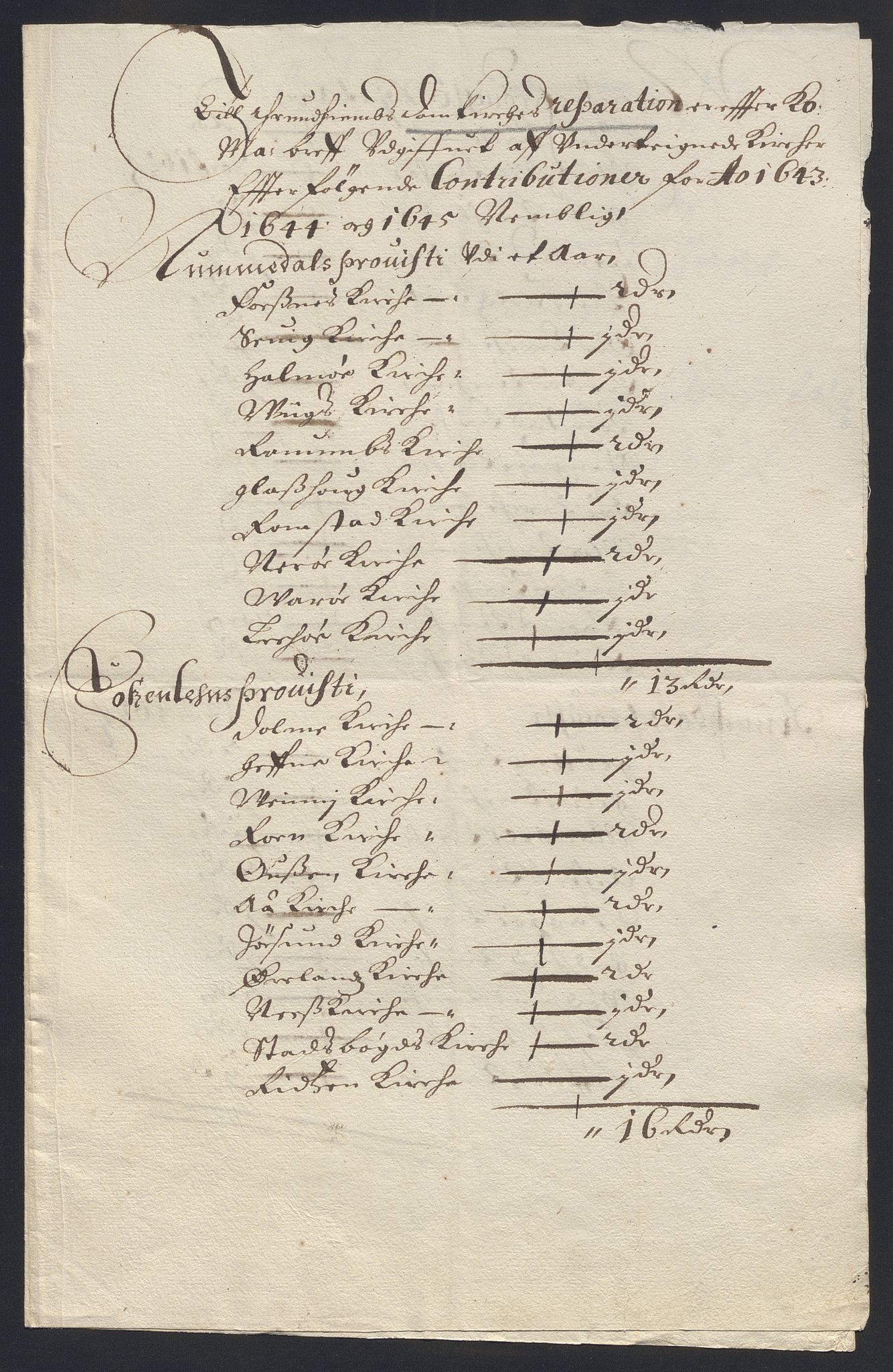 Rentekammeret inntil 1814, Reviderte regnskaper, Kirkeregnskap, AV/RA-EA-4067/Rf/L0113: Kirkeregnskap, 1641-1656, p. 112