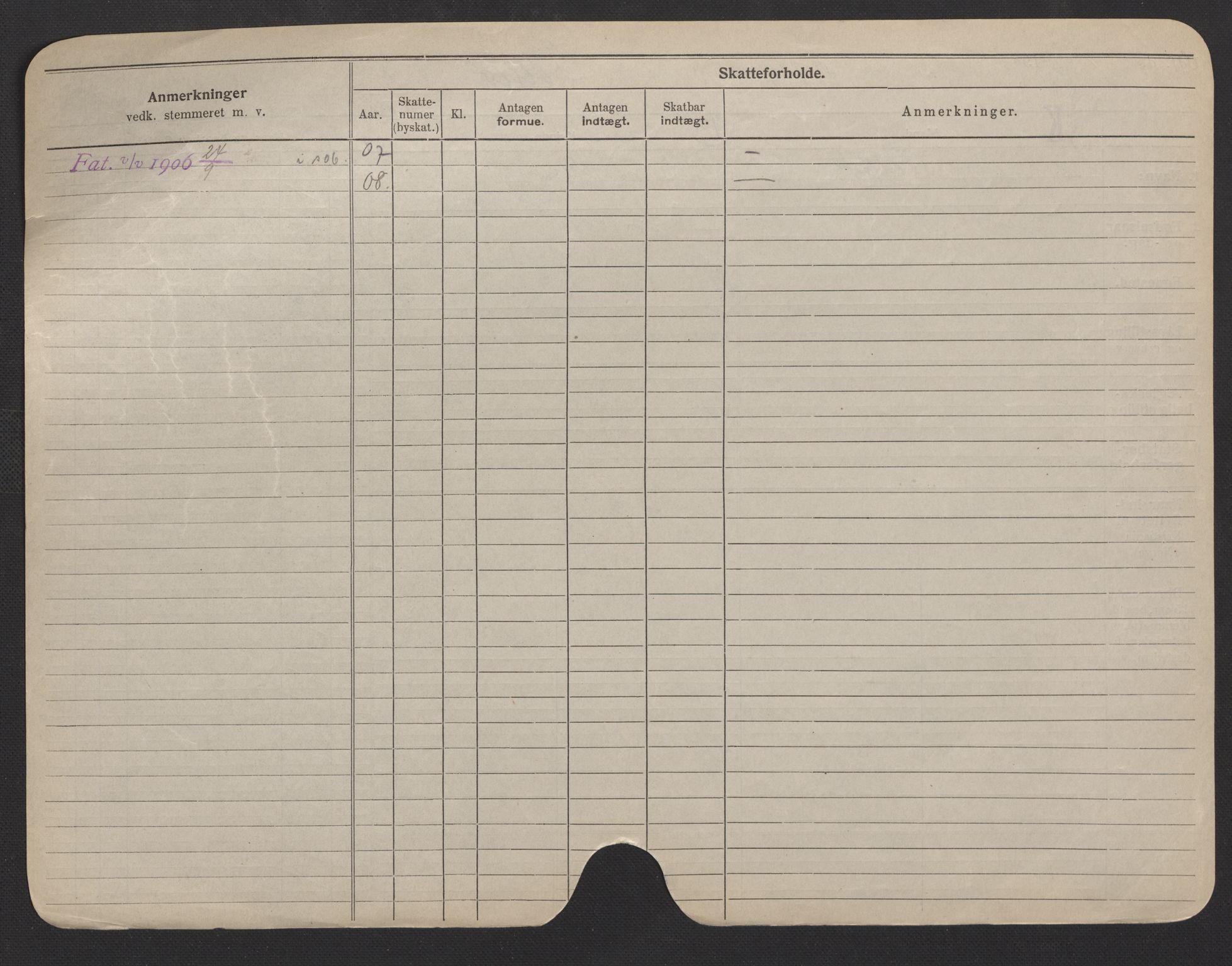 Oslo folkeregister, Registerkort, AV/SAO-A-11715/F/Fa/Fac/L0006: Menn, 1906-1914, p. 425b