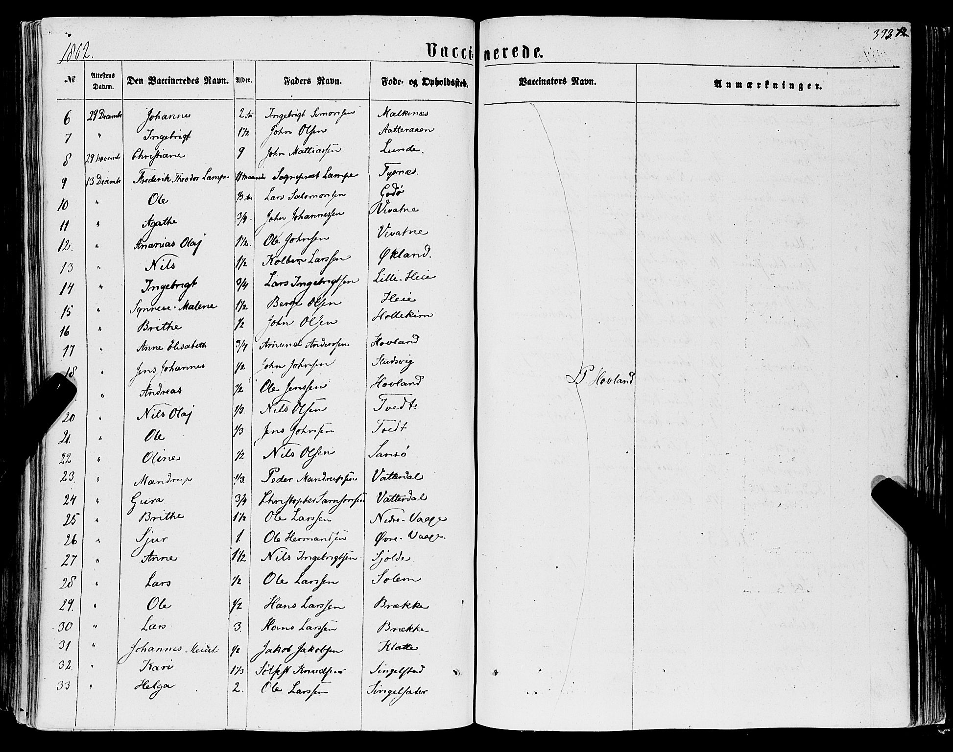 Tysnes sokneprestembete, AV/SAB-A-78601/H/Haa: Parish register (official) no. A 11, 1860-1871, p. 393