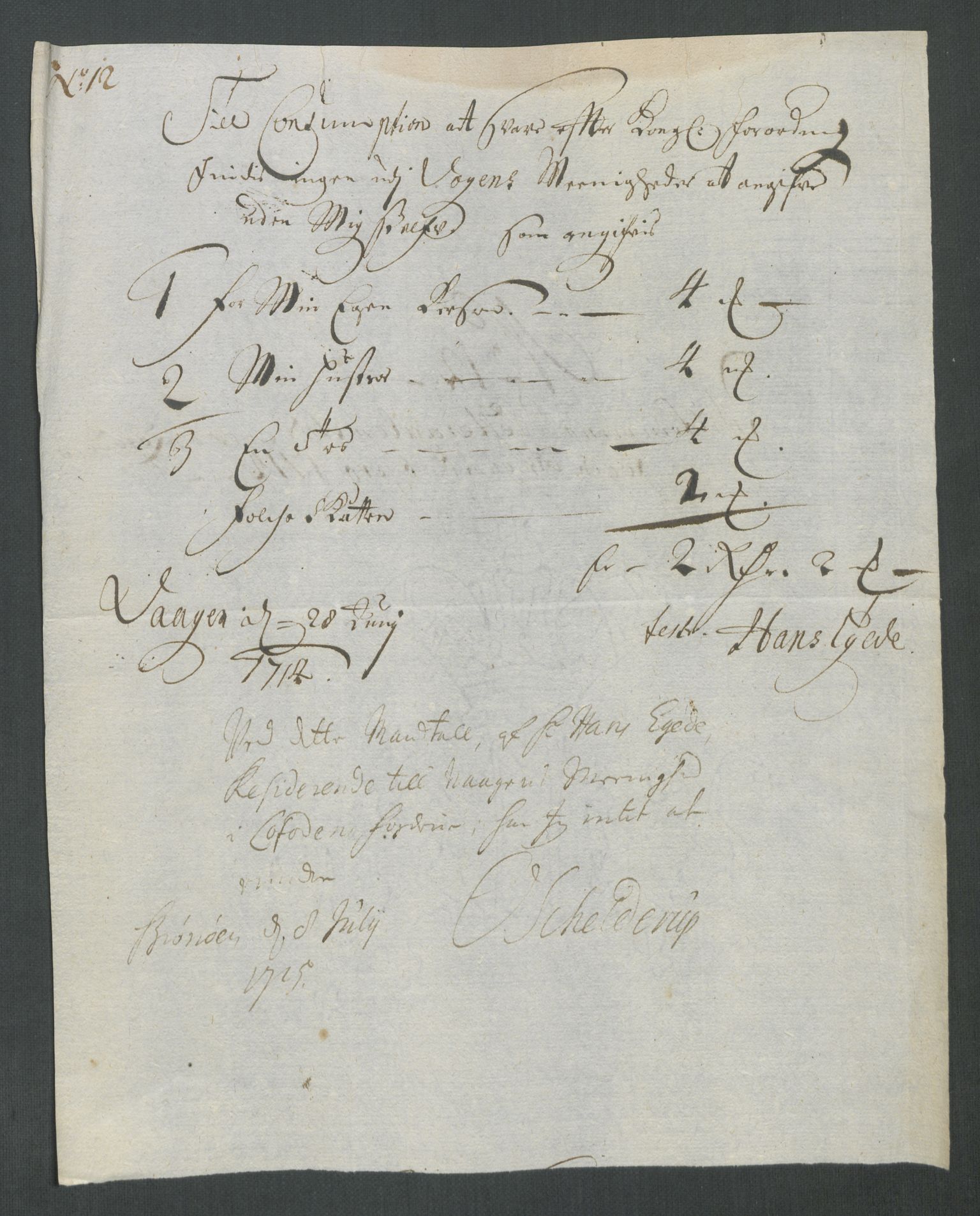 Rentekammeret inntil 1814, Reviderte regnskaper, Fogderegnskap, AV/RA-EA-4092/R67/L4680: Fogderegnskap Vesterålen, Andenes og Lofoten, 1714, p. 93