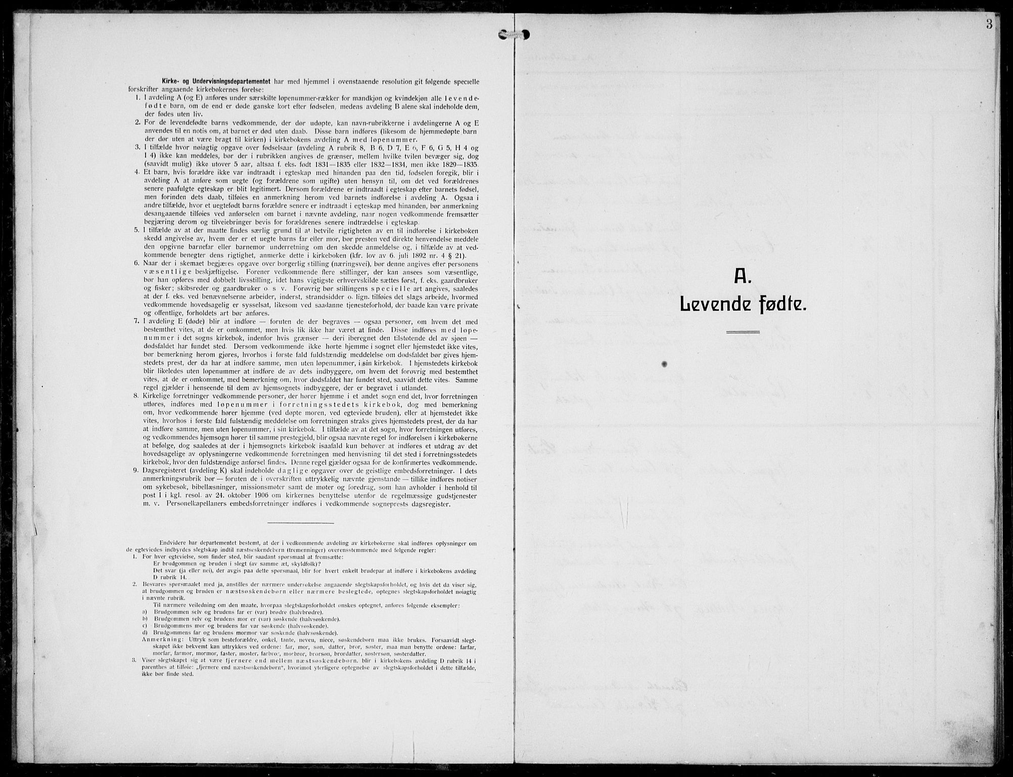 Førde sokneprestembete, SAB/A-79901/H/Hab/Habe/L0002: Parish register (copy) no. E 2, 1913-1940, p. 3
