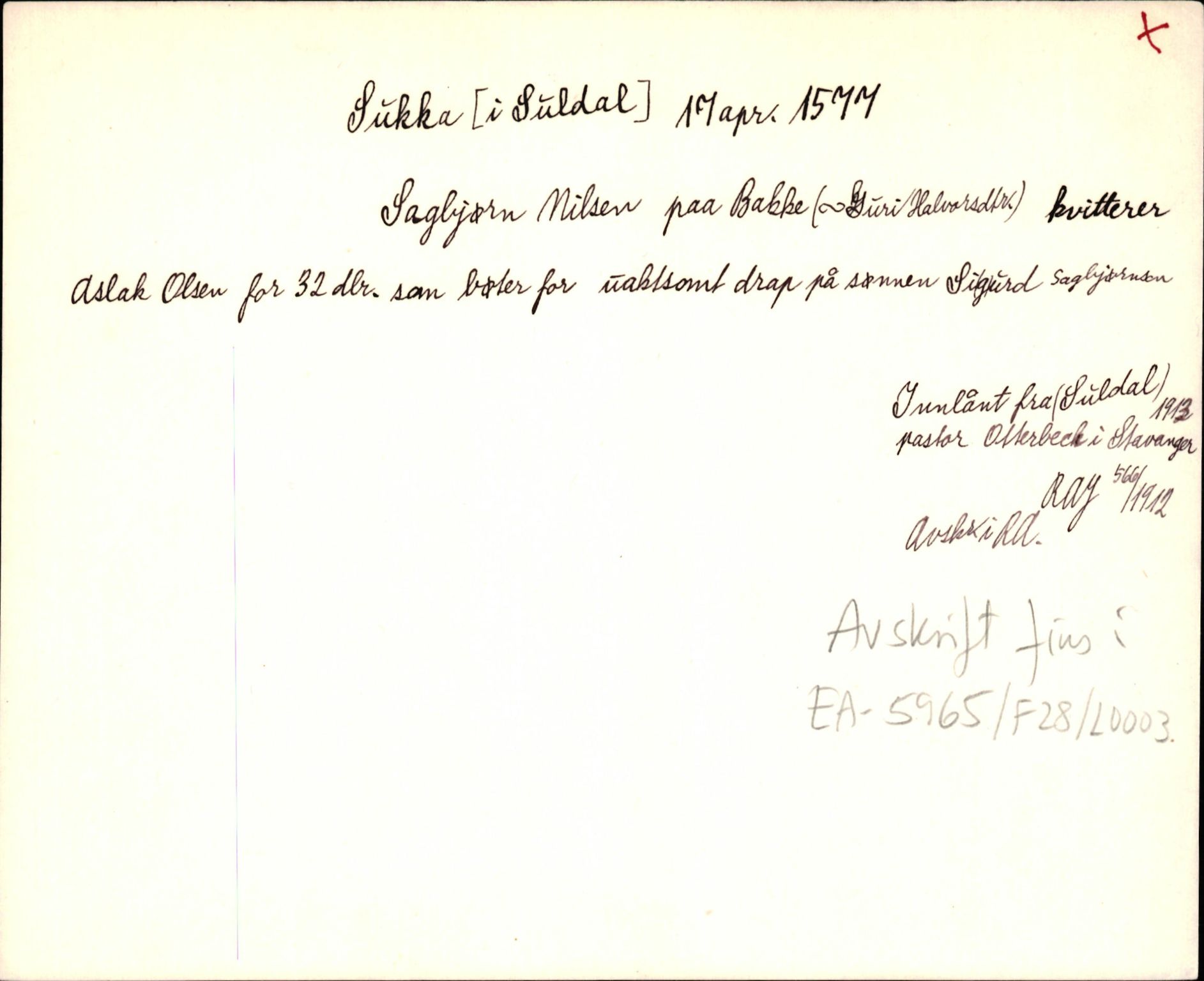 Riksarkivets diplomsamling, AV/RA-EA-5965/F35/F35d/L0001: Innlånte diplomer, seddelregister, 1316-1591, p. 431