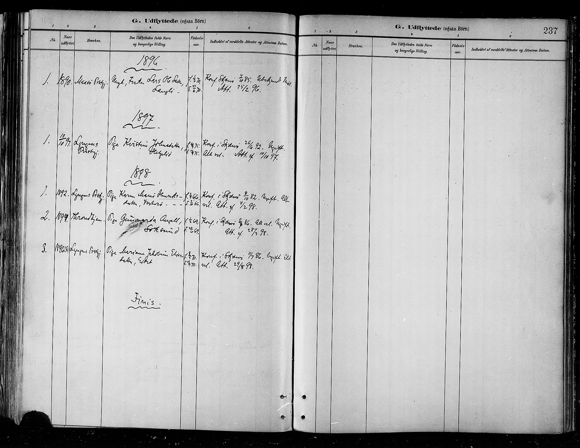 Skjervøy sokneprestkontor, SATØ/S-1300/H/Ha/Haa/L0010kirke: Parish register (official) no. 10, 1887-1898, p. 237
